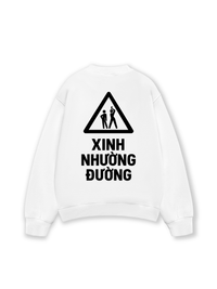 Áo Sweater Nỉ Hai Da Xinh Nhường Đường