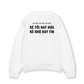 Áo Sweater Nỉ Hai Da Kẻ Mày Kẻ Mắt Kẻ Môi