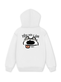 Áo Hoodie Nỉ Hai Da Yêu Nữa Làm Chó