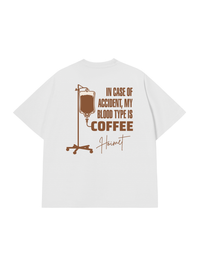 Áo Thun Relaxed Fit Blood Type Is Coffee