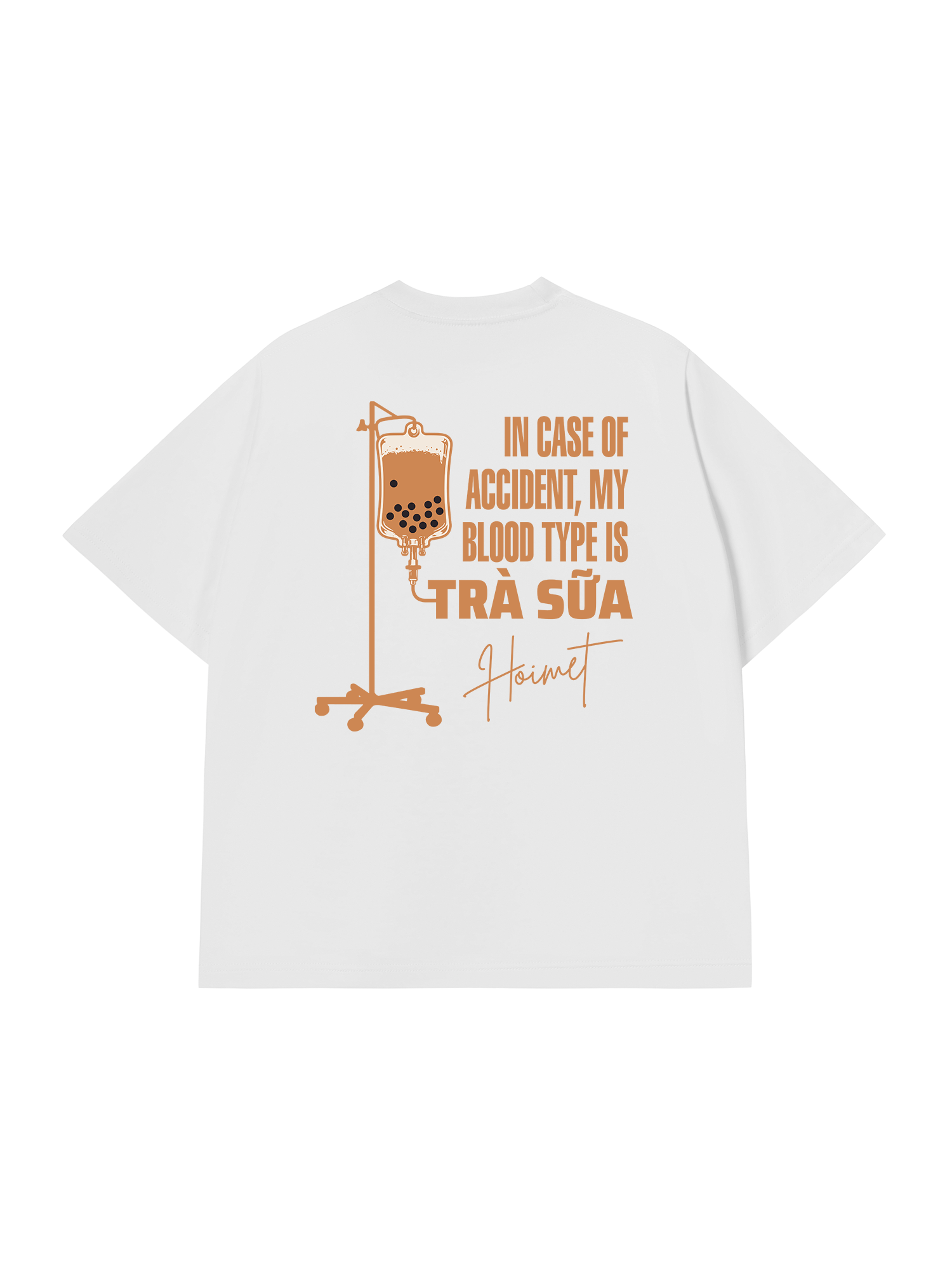 Áo Thun Relaxed Fit Blood Type Is Trà Sữa