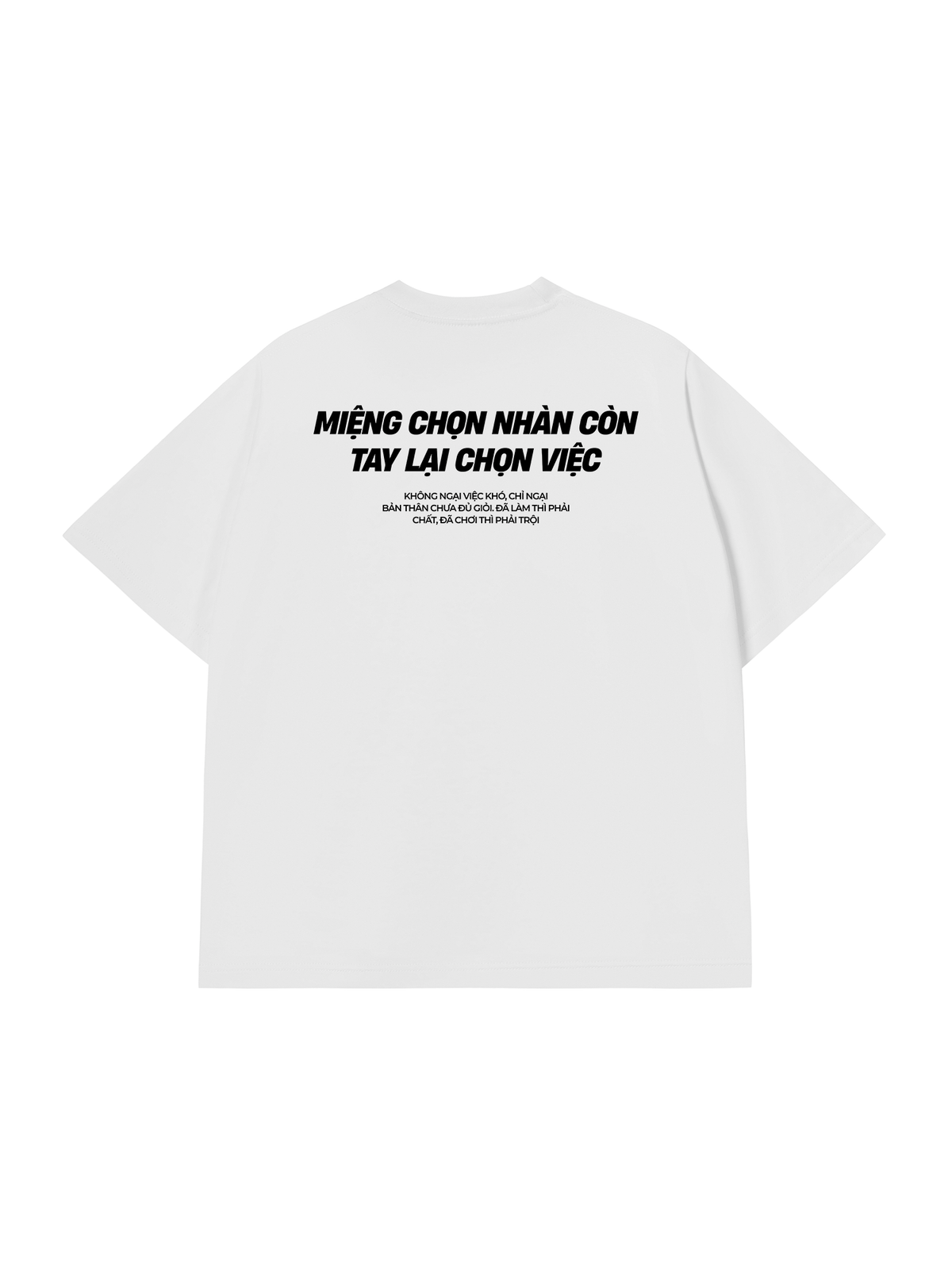 Áo Thun Relaxed Fit Miệng Chọn Nhàn Tay Chọn Việc