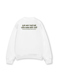 Áo Sweater Nỉ Hai Da Đè Lên Anh