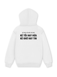 Áo Hoodie Nỉ Hai Da Kẻ Mày Kẻ Mắt Kẻ Môi