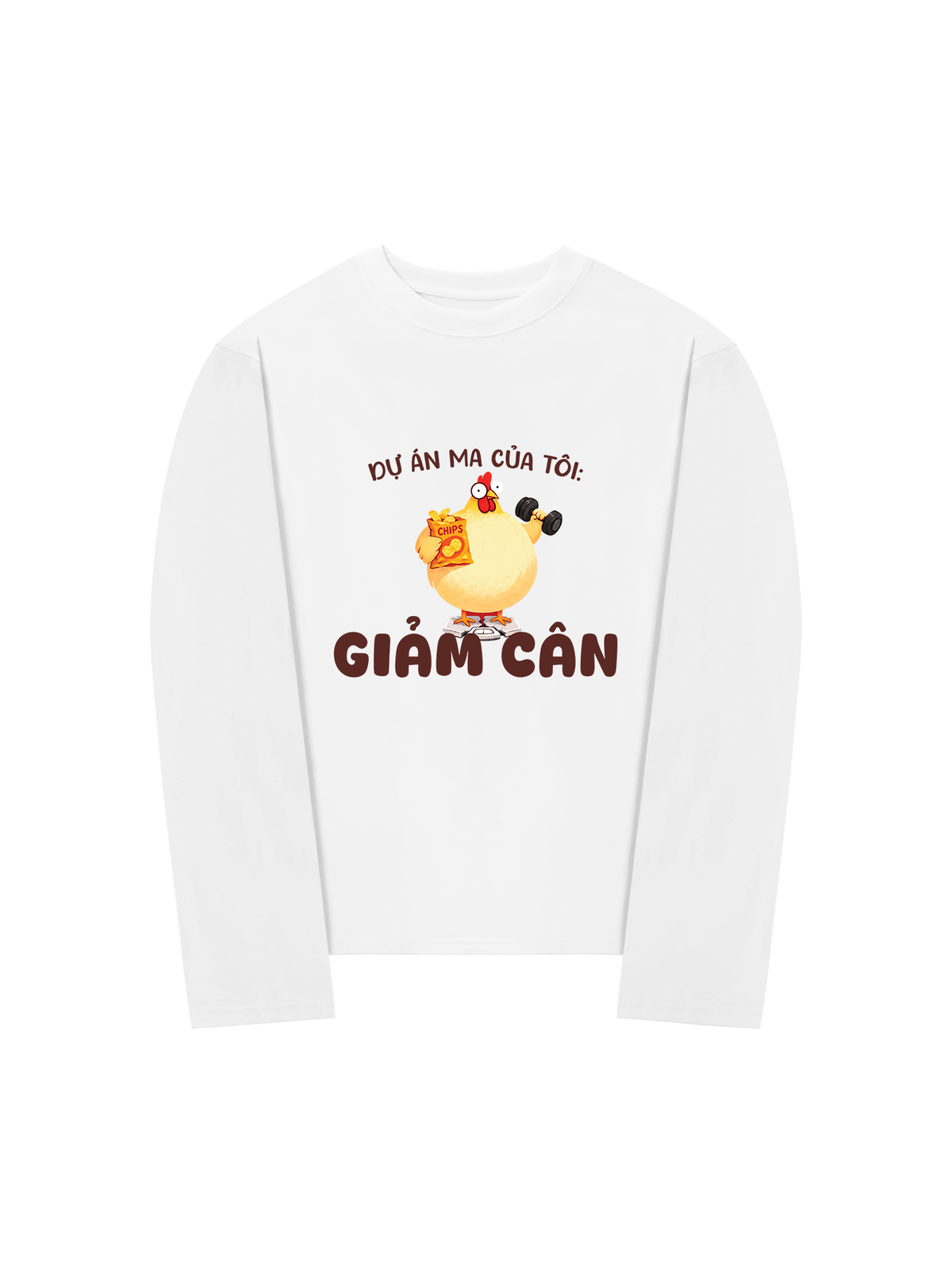 Áo Dài Tay Dự Án Ma Của Tôi Giảm Cân