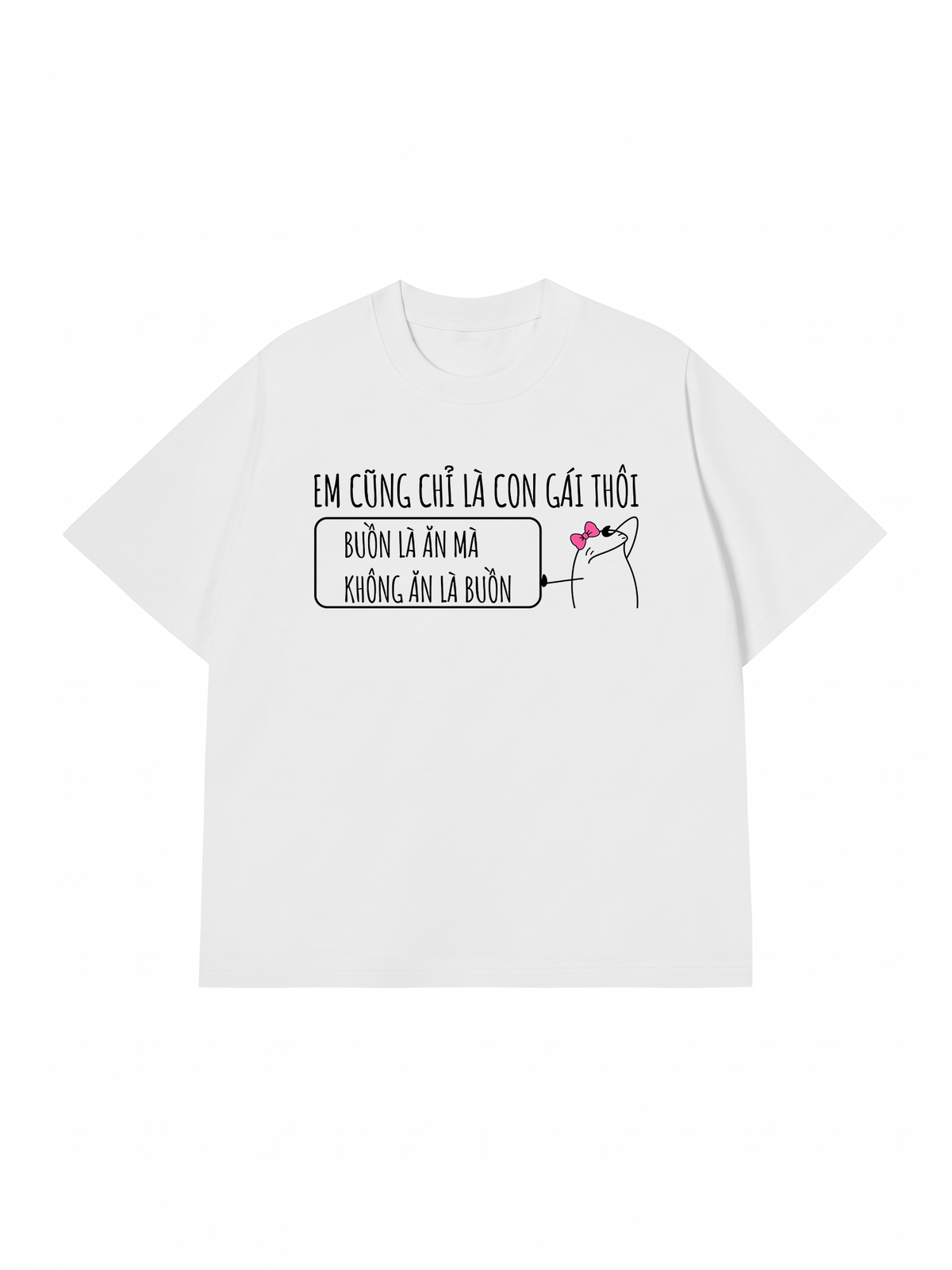 Áo Thun Relaxed Fit Em Cũng Là Con Gái Thôi
