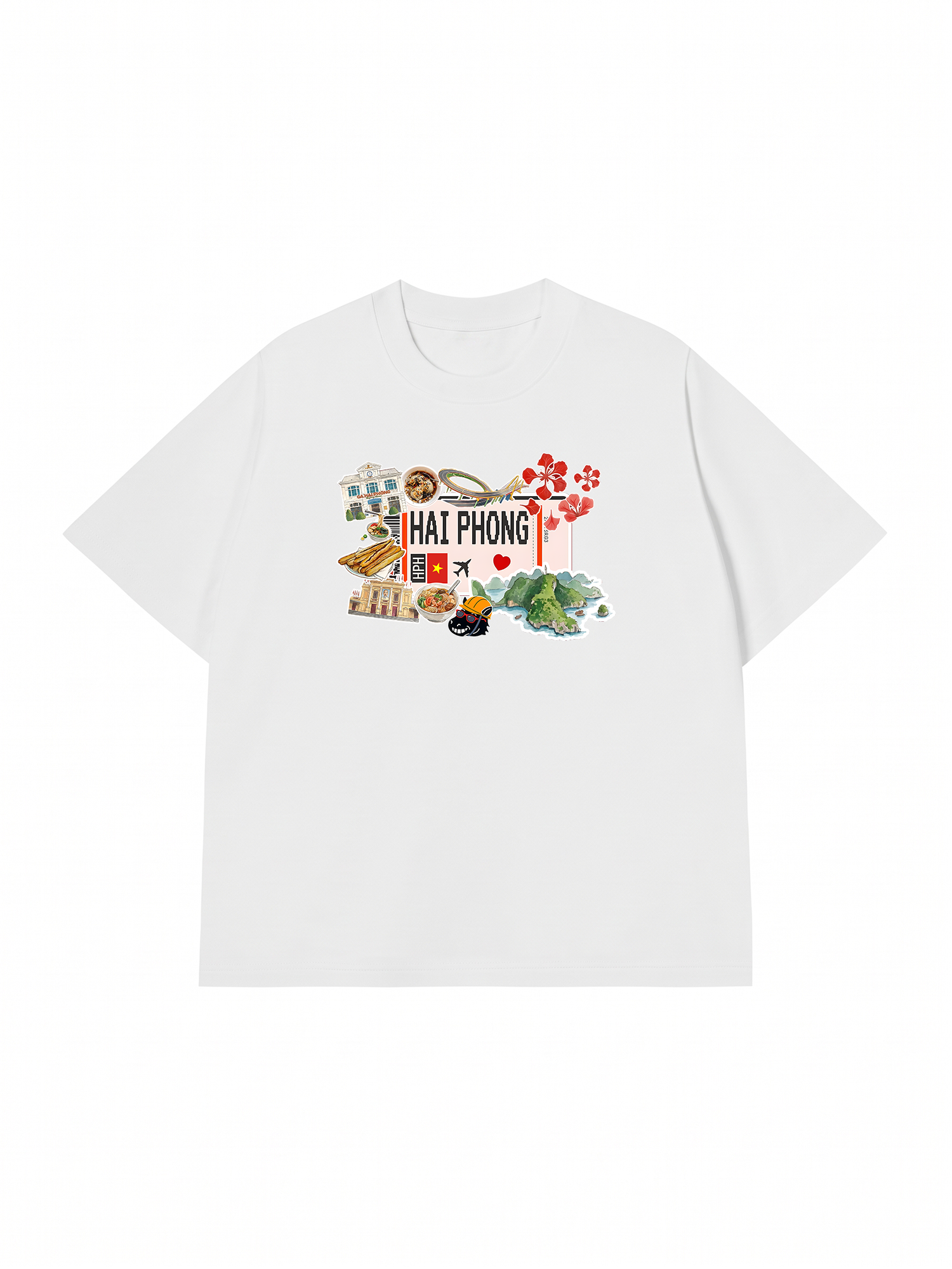 Áo Thun Relaxed Fit Du Lịch Hải Phòng