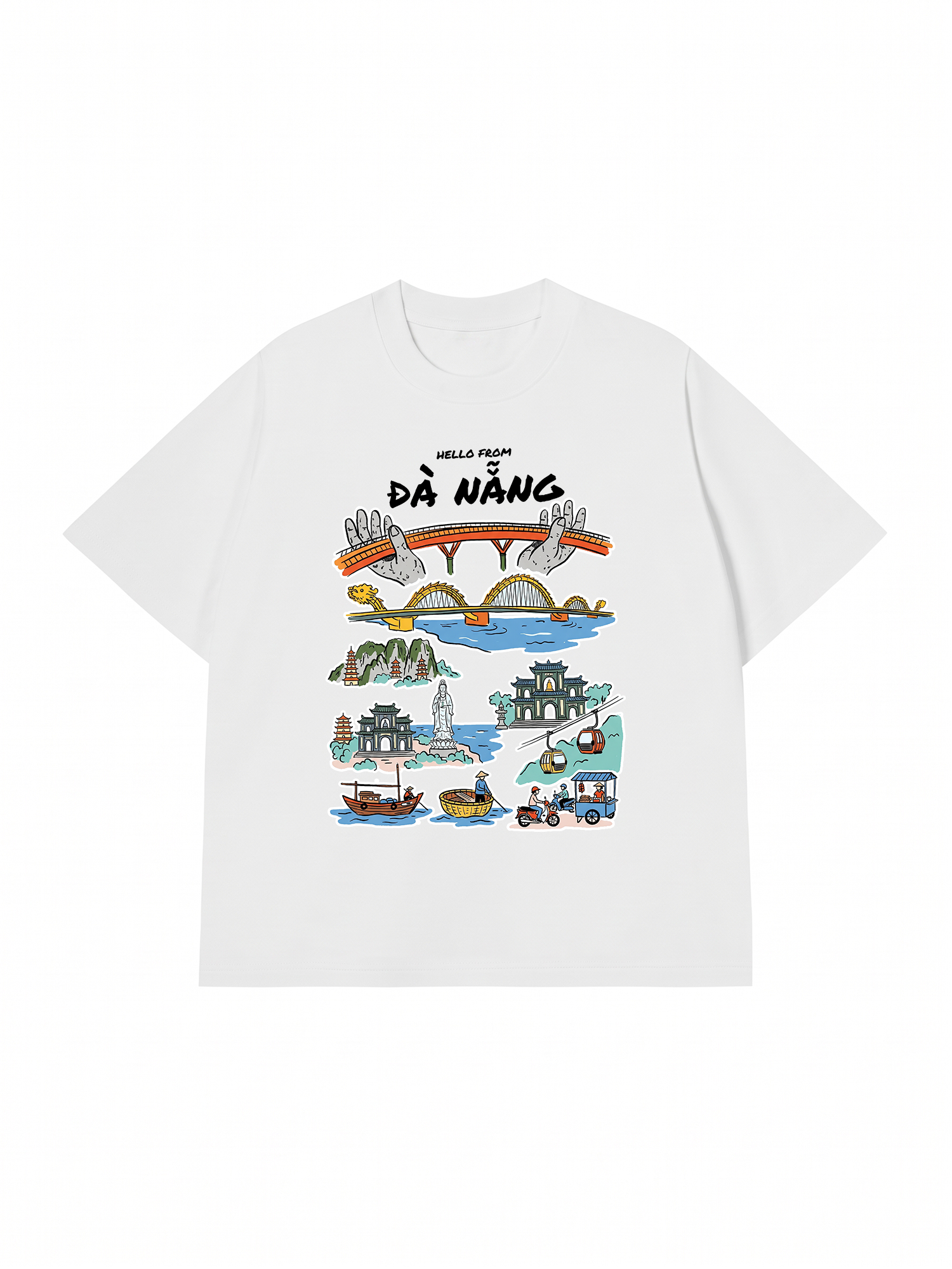 Áo Thun Relaxed Fit Hello From Đà Nẵng