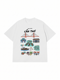 Áo Thun Relaxed Fit Hello From Cần Thơ