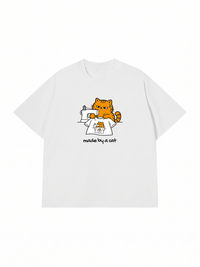 Áo Thun Relaxed Fit Made By A Cat