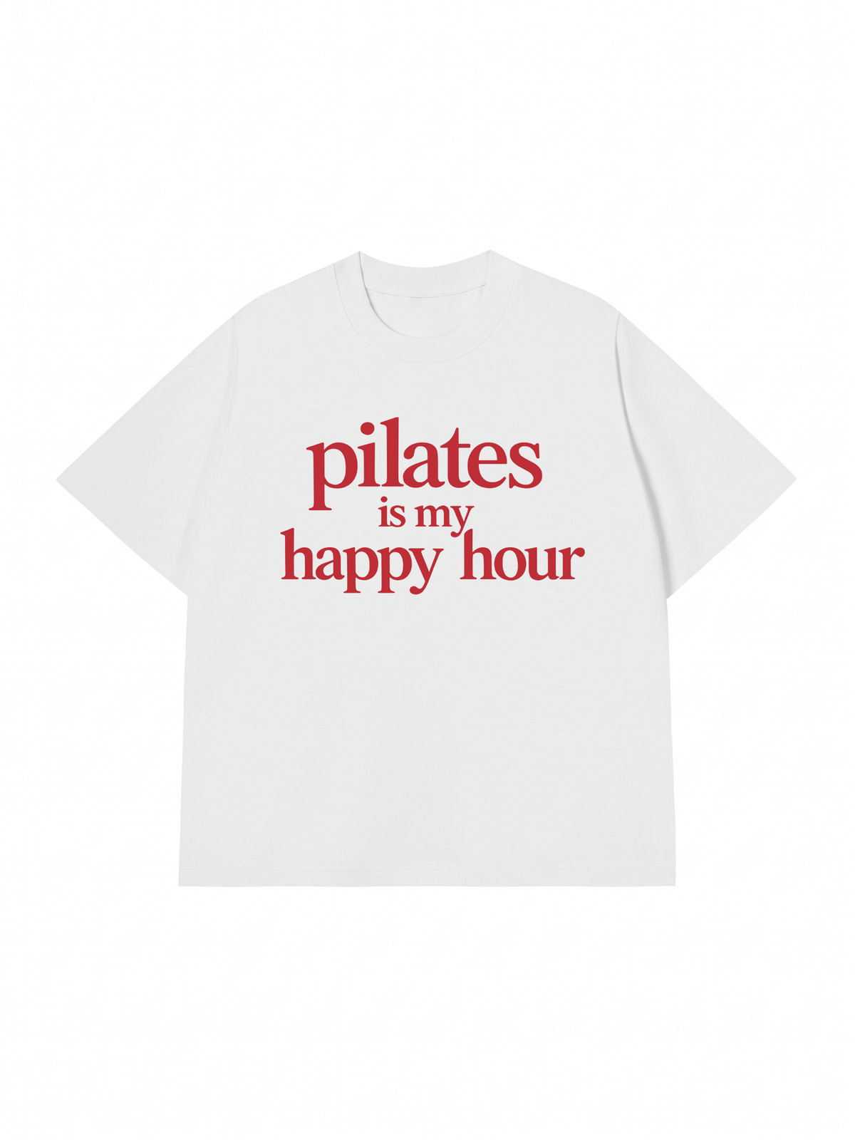 Áo Thun Relaxed Fit Pilates Is My Happy Hour