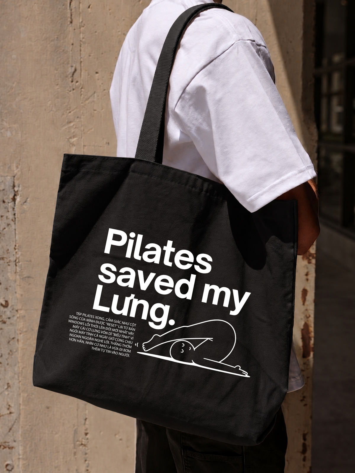Túi Tote Pilates Saved My Lưng