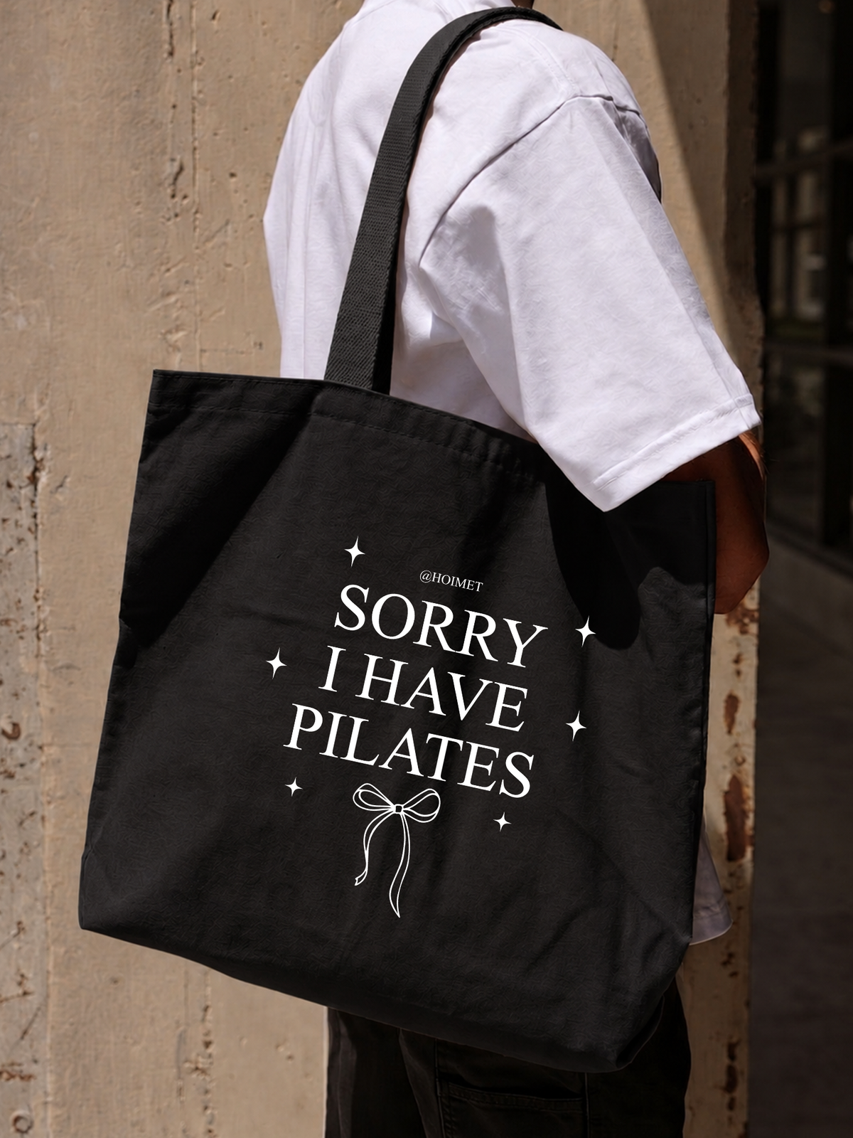 Túi Tote Sorry I Have Pilates