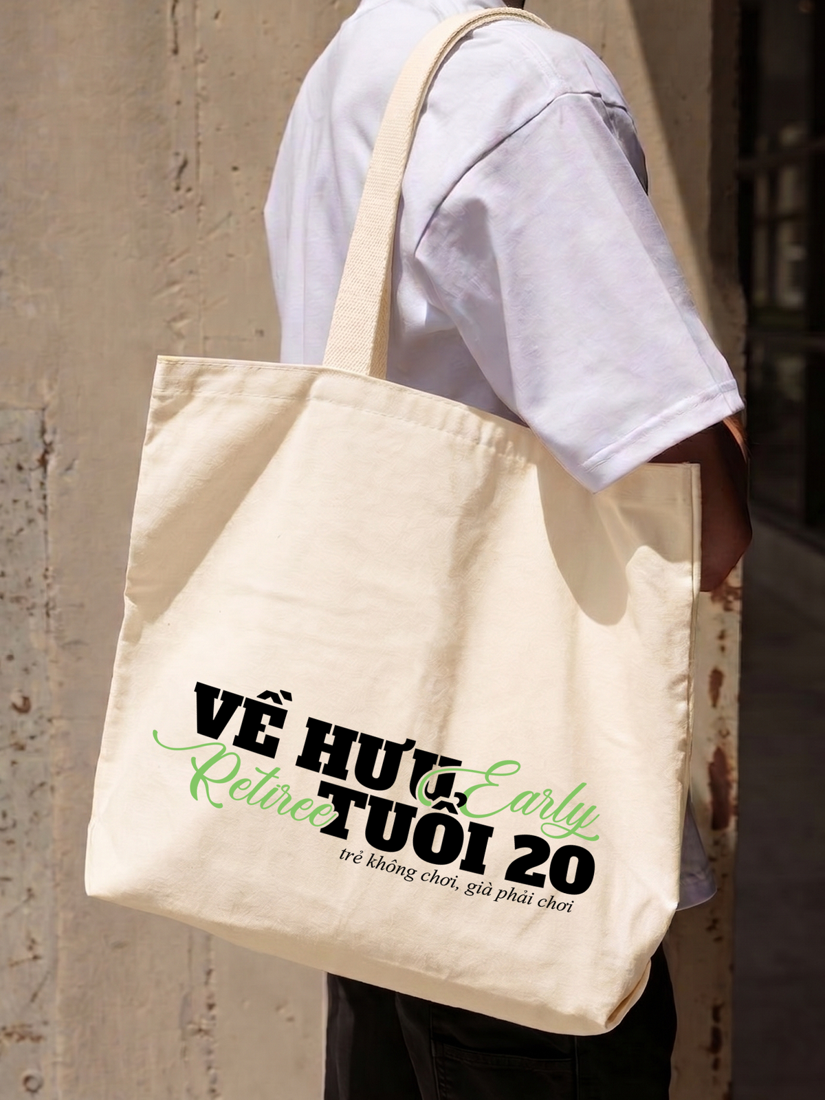 Túi Tote Về Hưu Tuổi 20