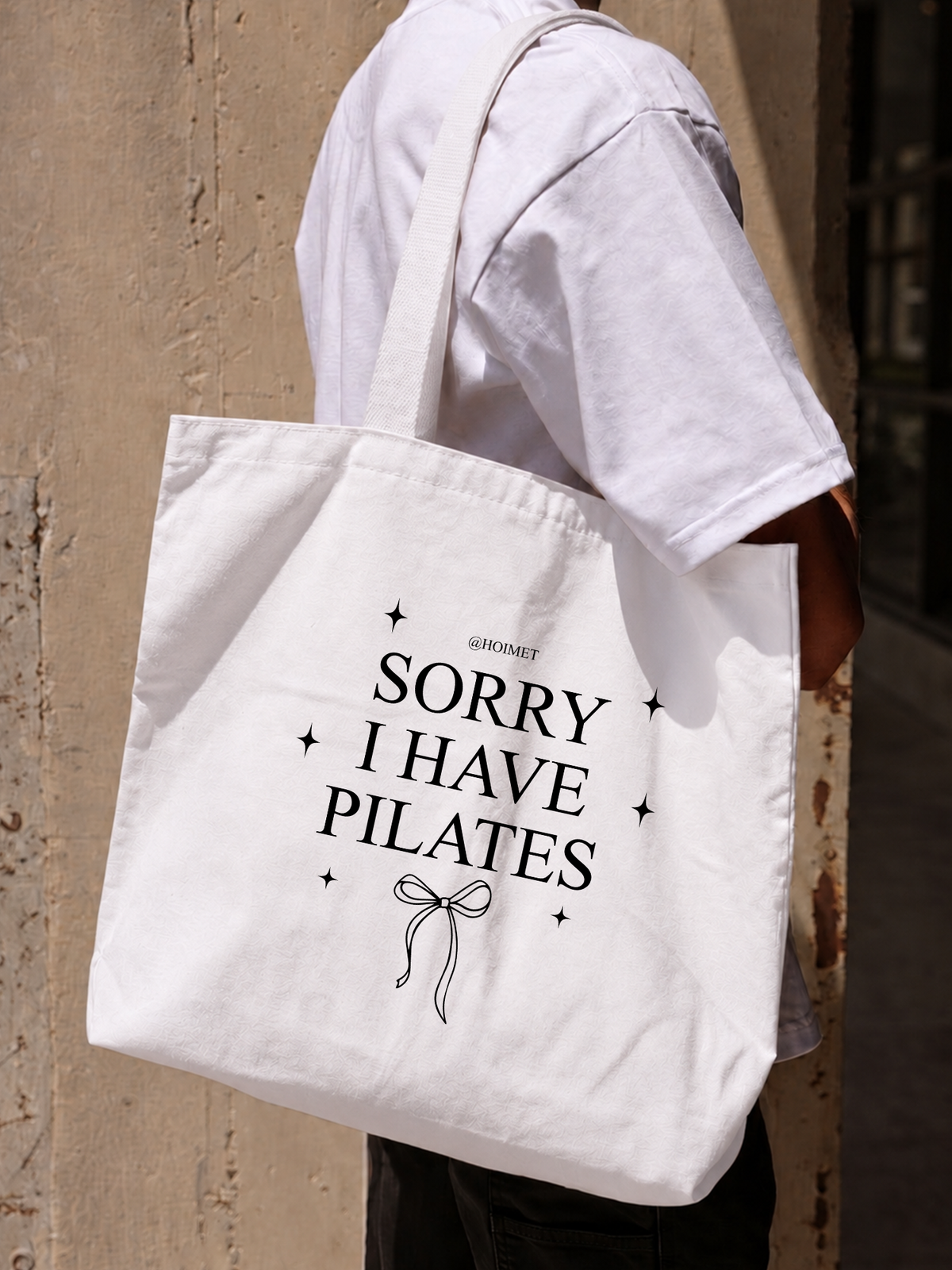 Túi Tote Sorry I Have Pilates