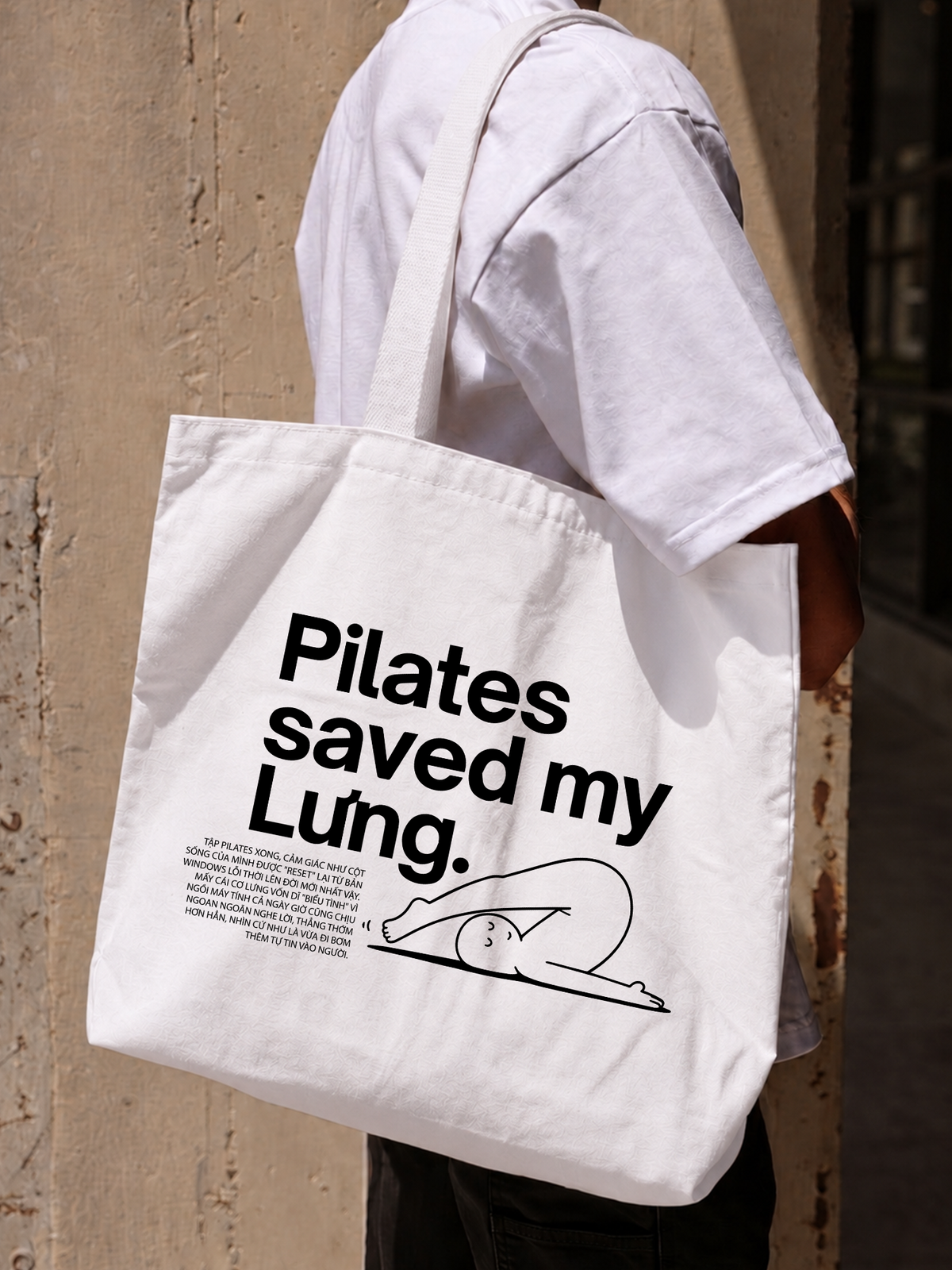 Túi Tote Pilates Saved My Lưng