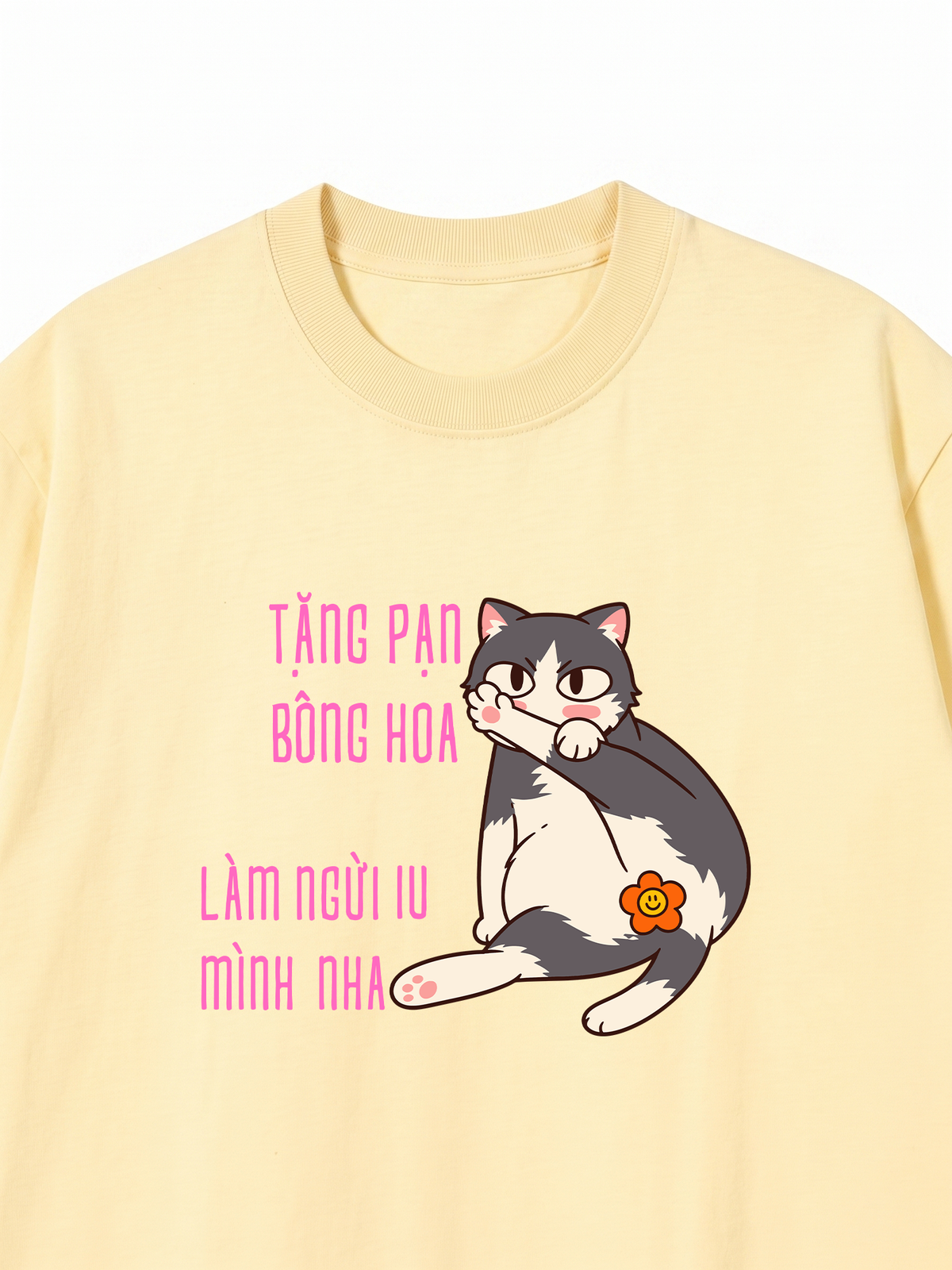 Áo Thun Relaxed Fit Tặng Bạn Bông Hoa