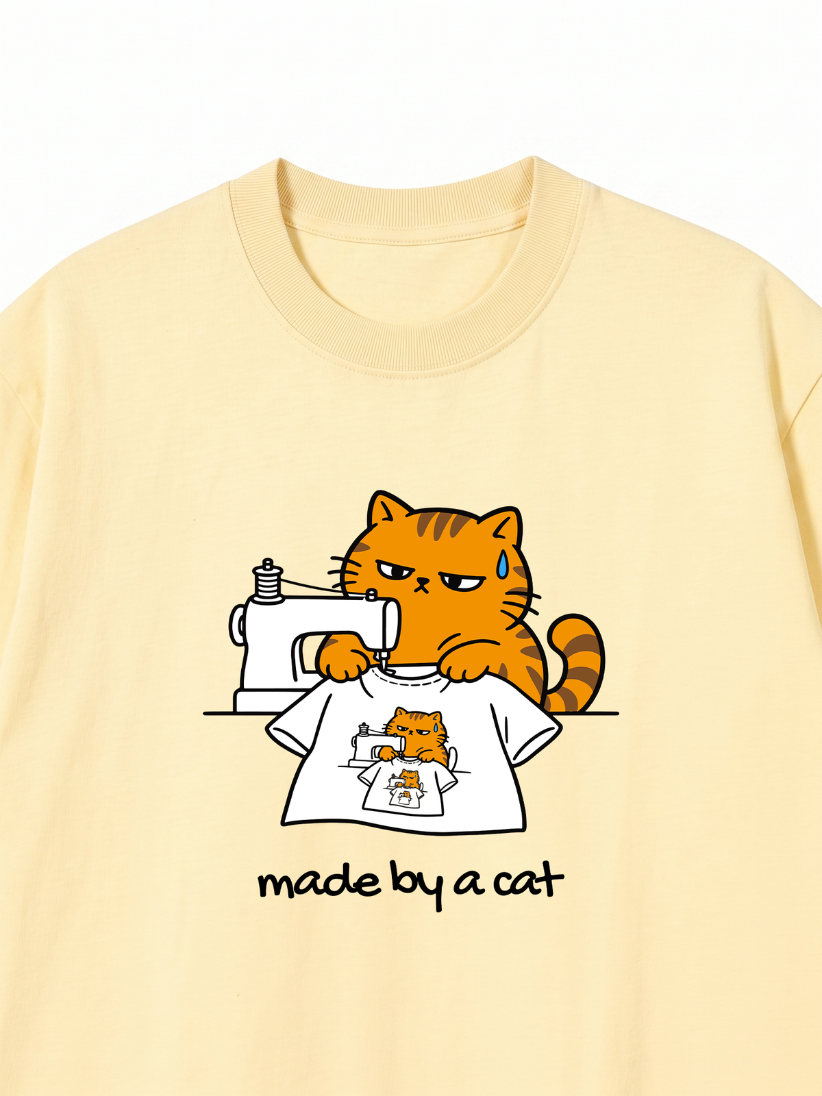 Áo Thun Relaxed Fit Made By A Cat