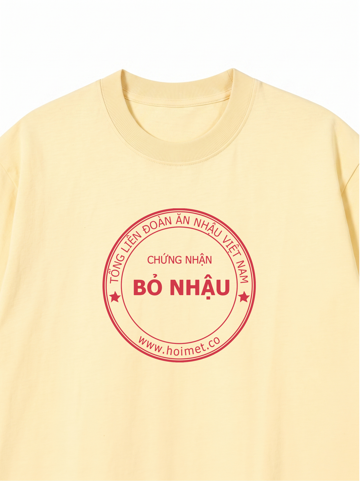 Áo Thun Relaxed Fit Chứng Nhận Bỏ Nhậu