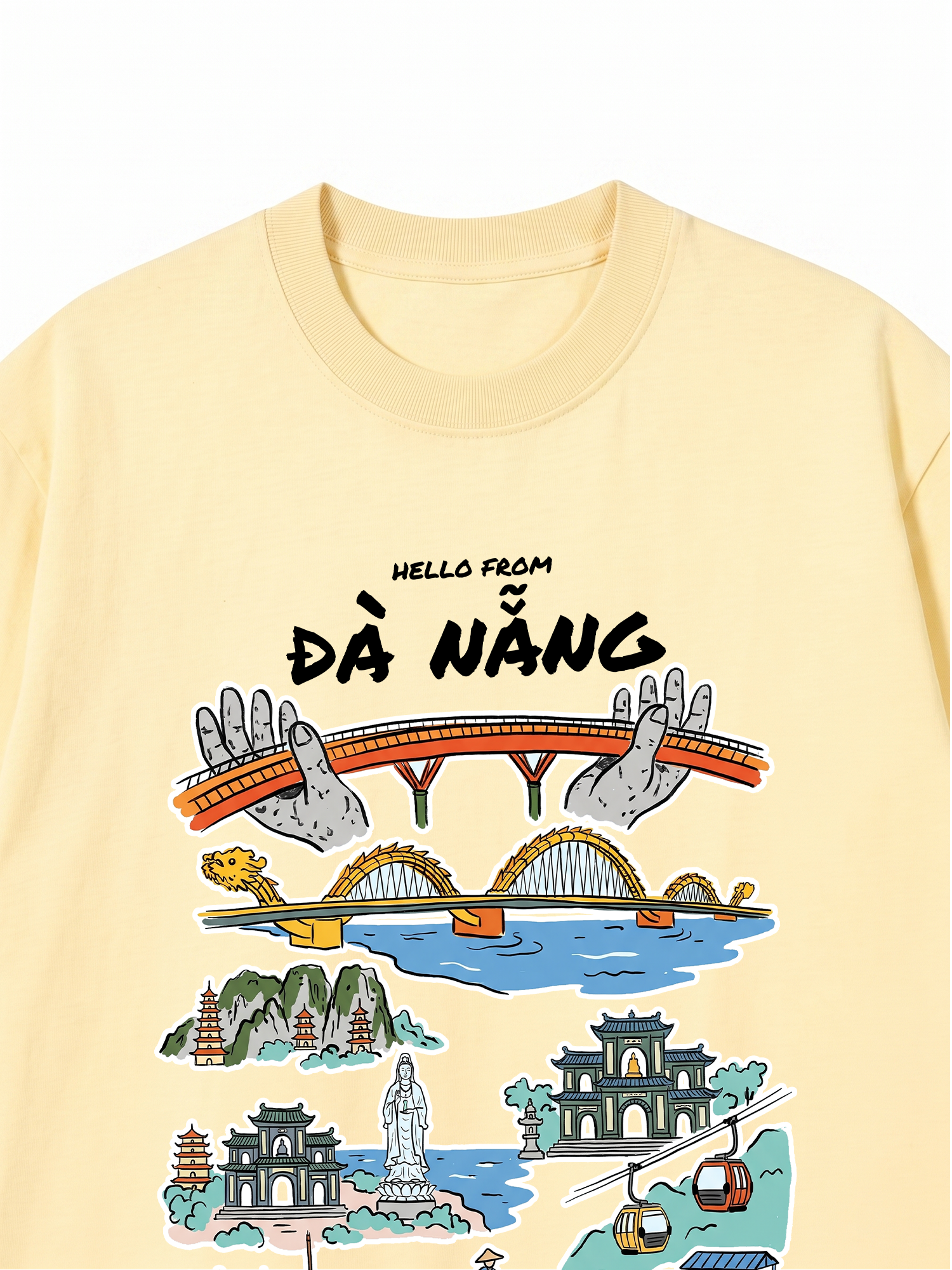 Áo Thun Relaxed Fit Hello From Đà Nẵng