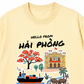 Áo Thun Relaxed Fit Hello From Hải Phòng