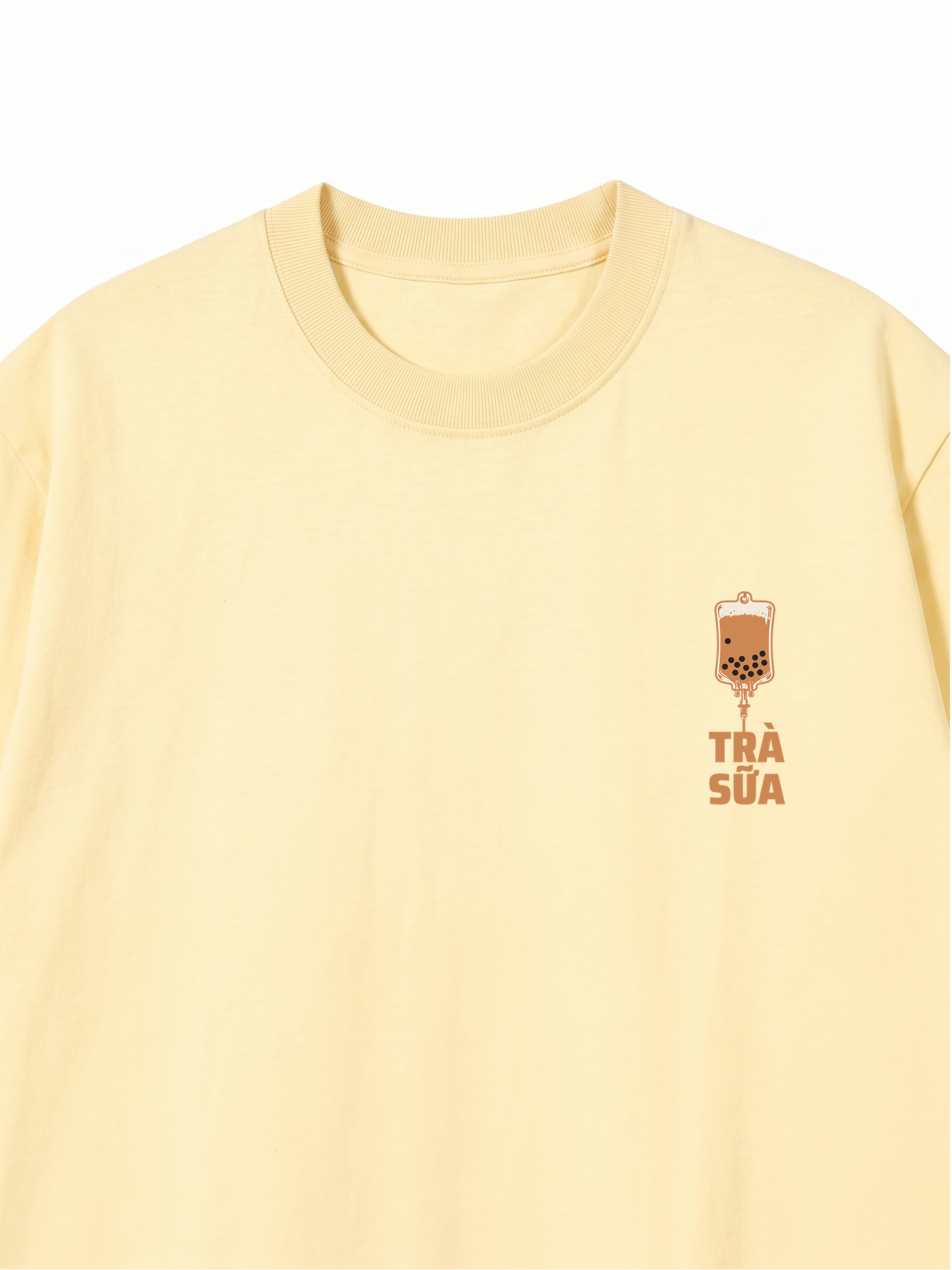 Áo Thun Relaxed Fit Blood Type Is Trà Sữa