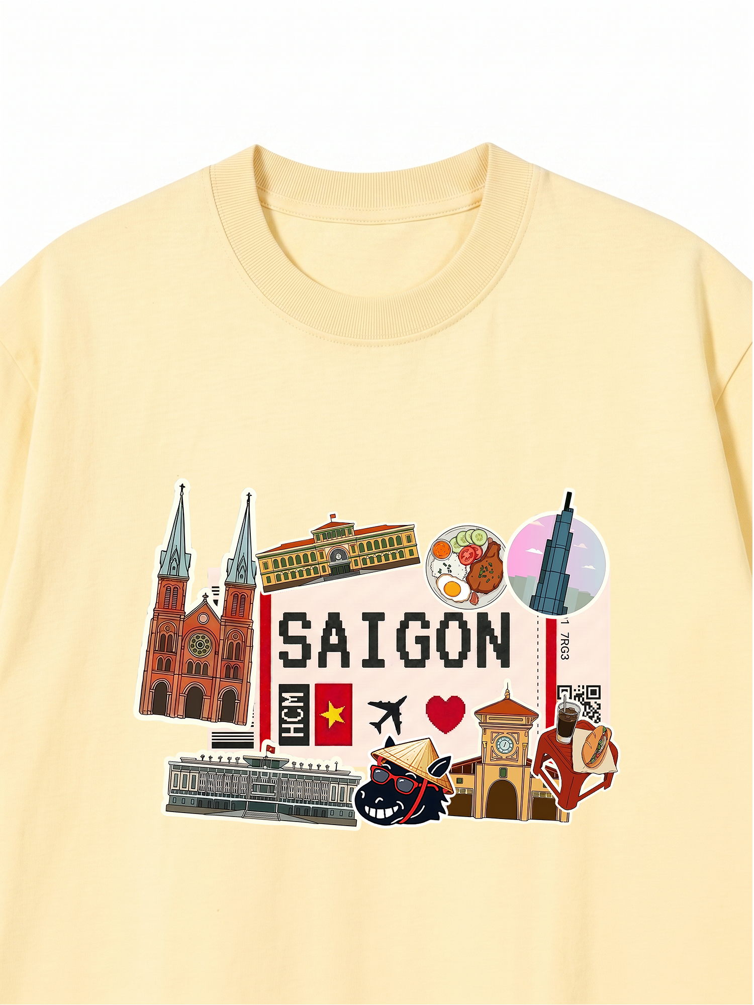 Áo Thun Relaxed Fit Du Lịch Sài Gòn