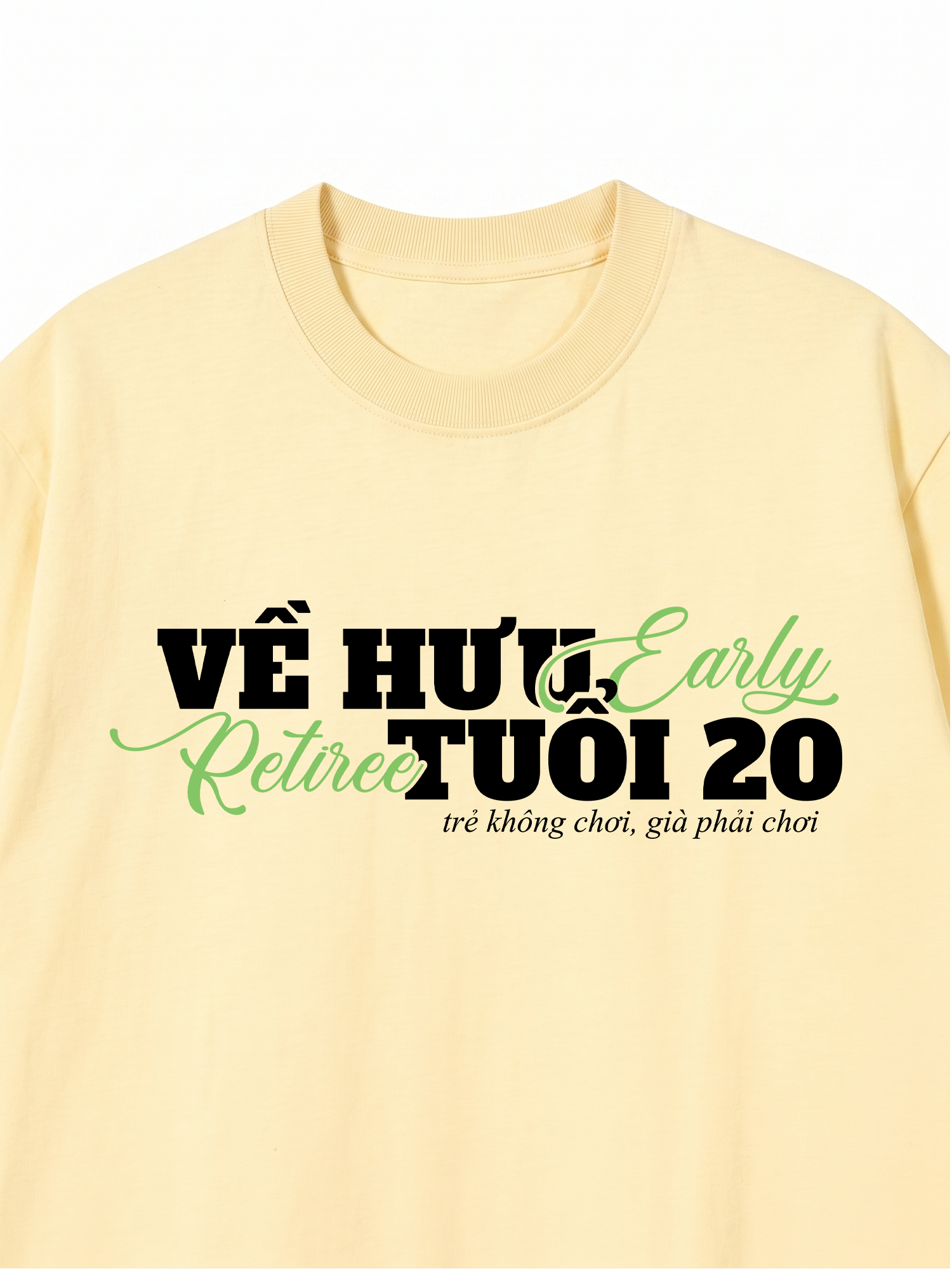 Áo Thun Relaxed Fit Về Hưu Tuổi 20