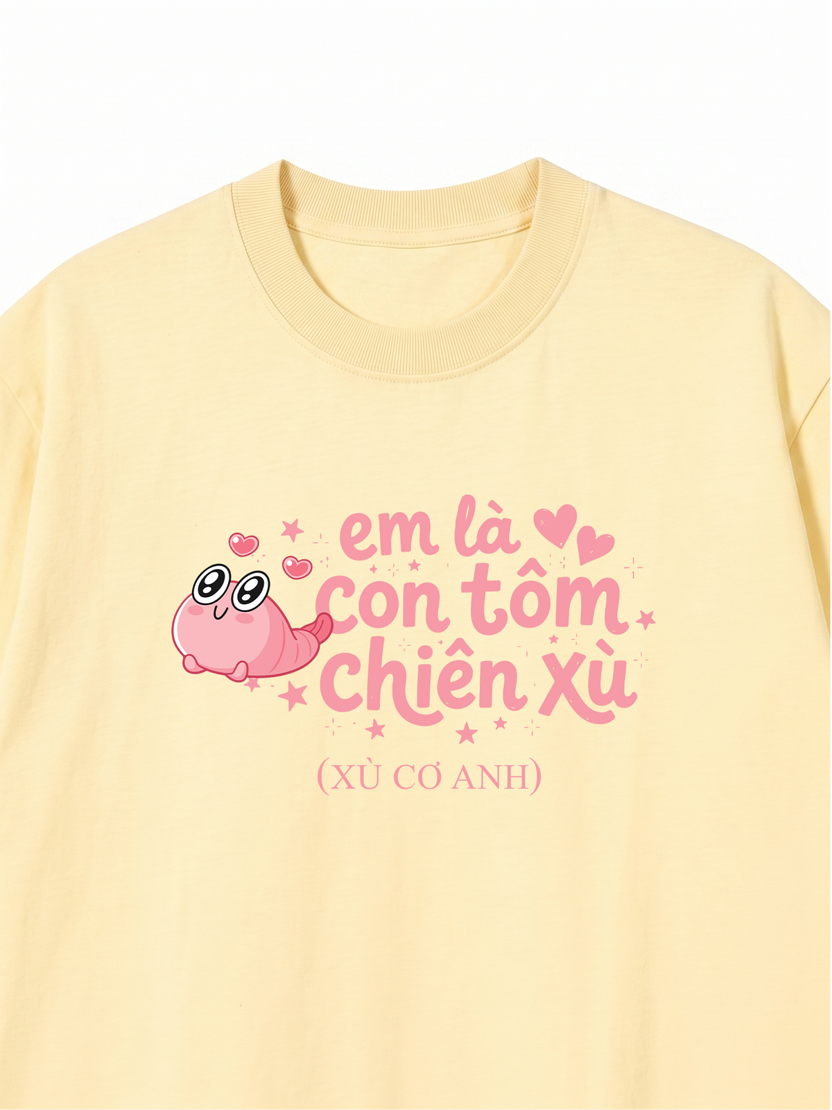 Áo Thun Relaxed Fit Tôm Chiên Xù