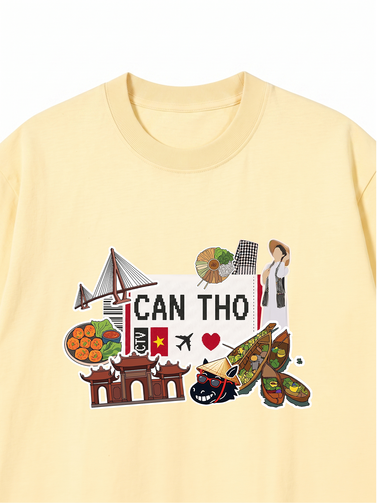Áo Thun Relaxed Fit Du lịch Cần Thơ