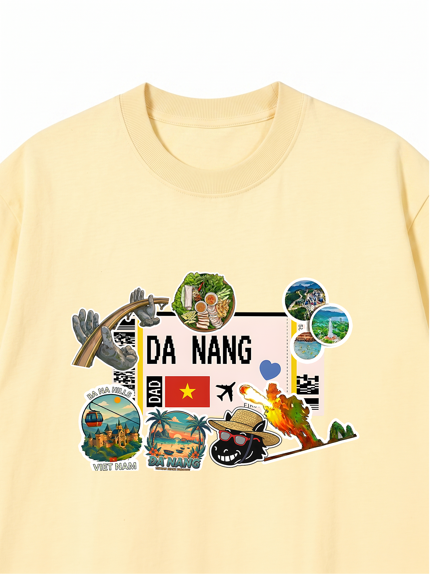 Áo Thun Relaxed Fit Du Lịch Đà Nẵng