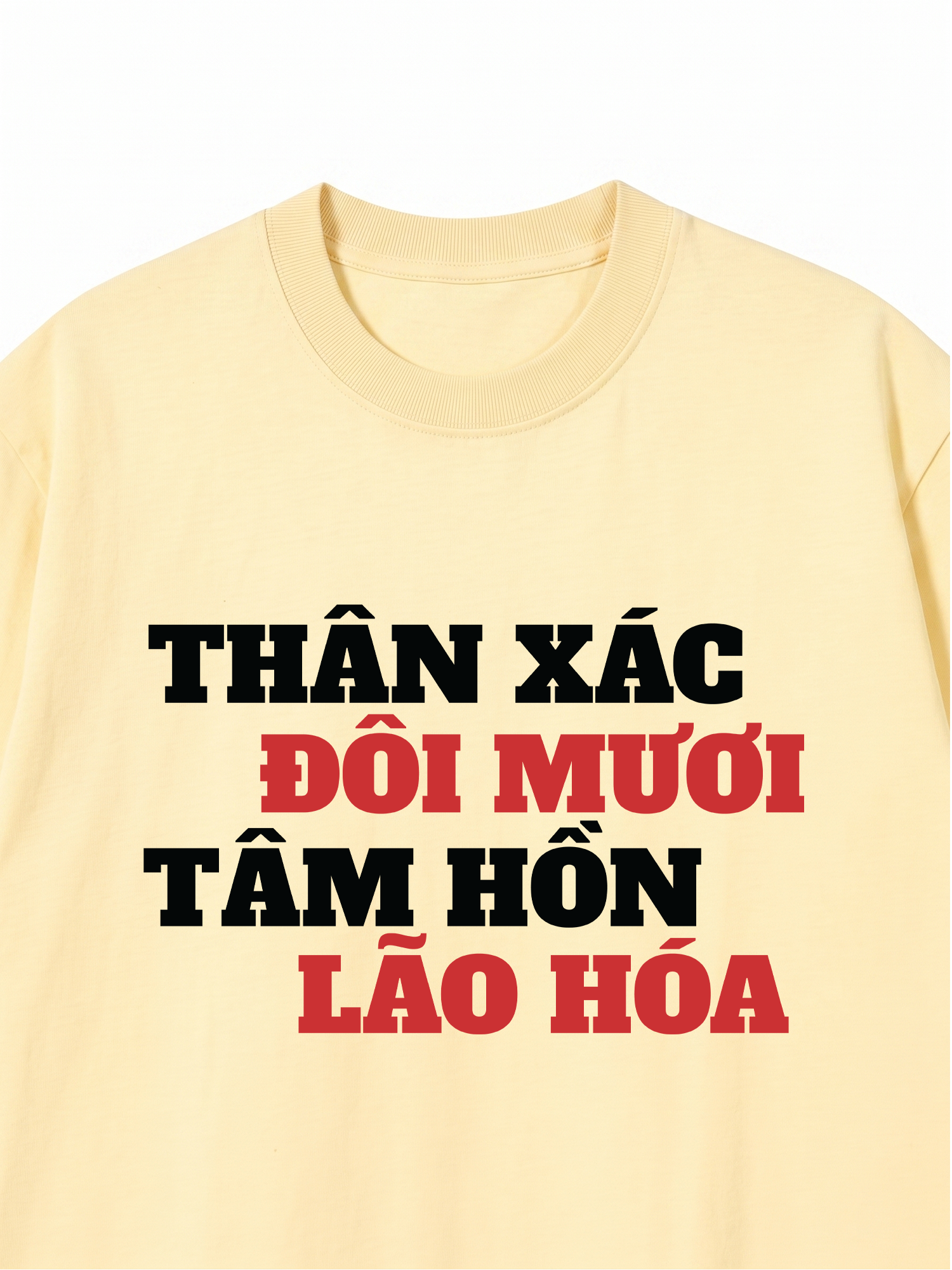 Áo Thun Relaxed Fit Thân Xác Đôi Mươi