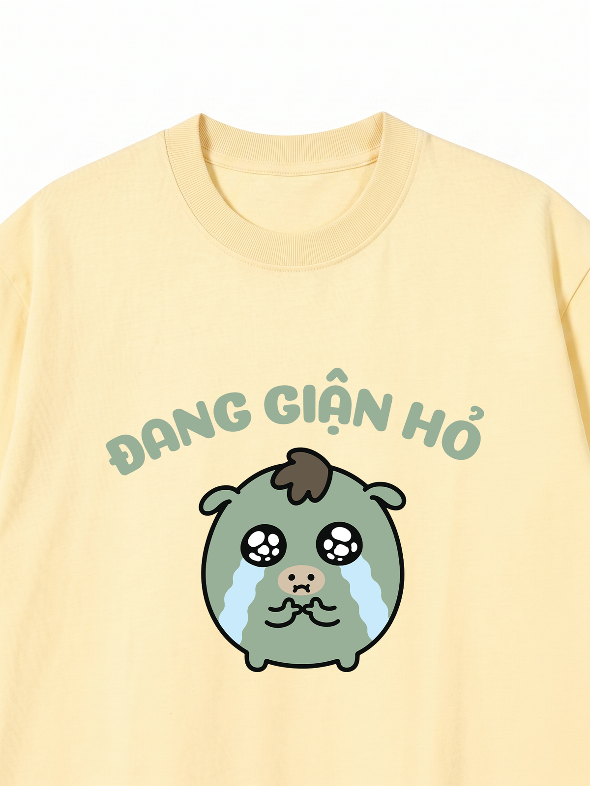Áo Thun Relaxed Fit Đang Giận Hỏ