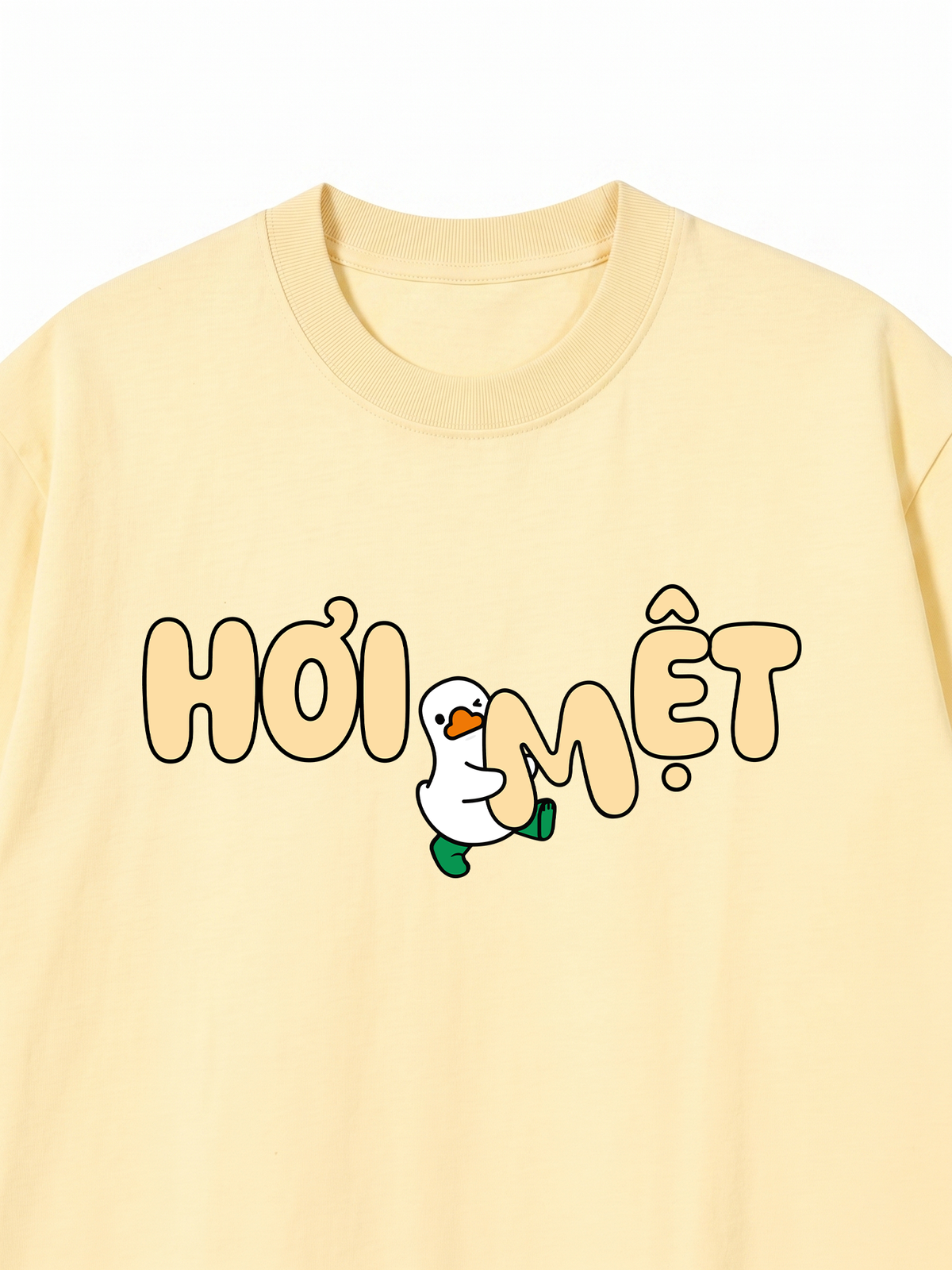 Áo Thun Relaxed Fit Vịt Hơi Mệt