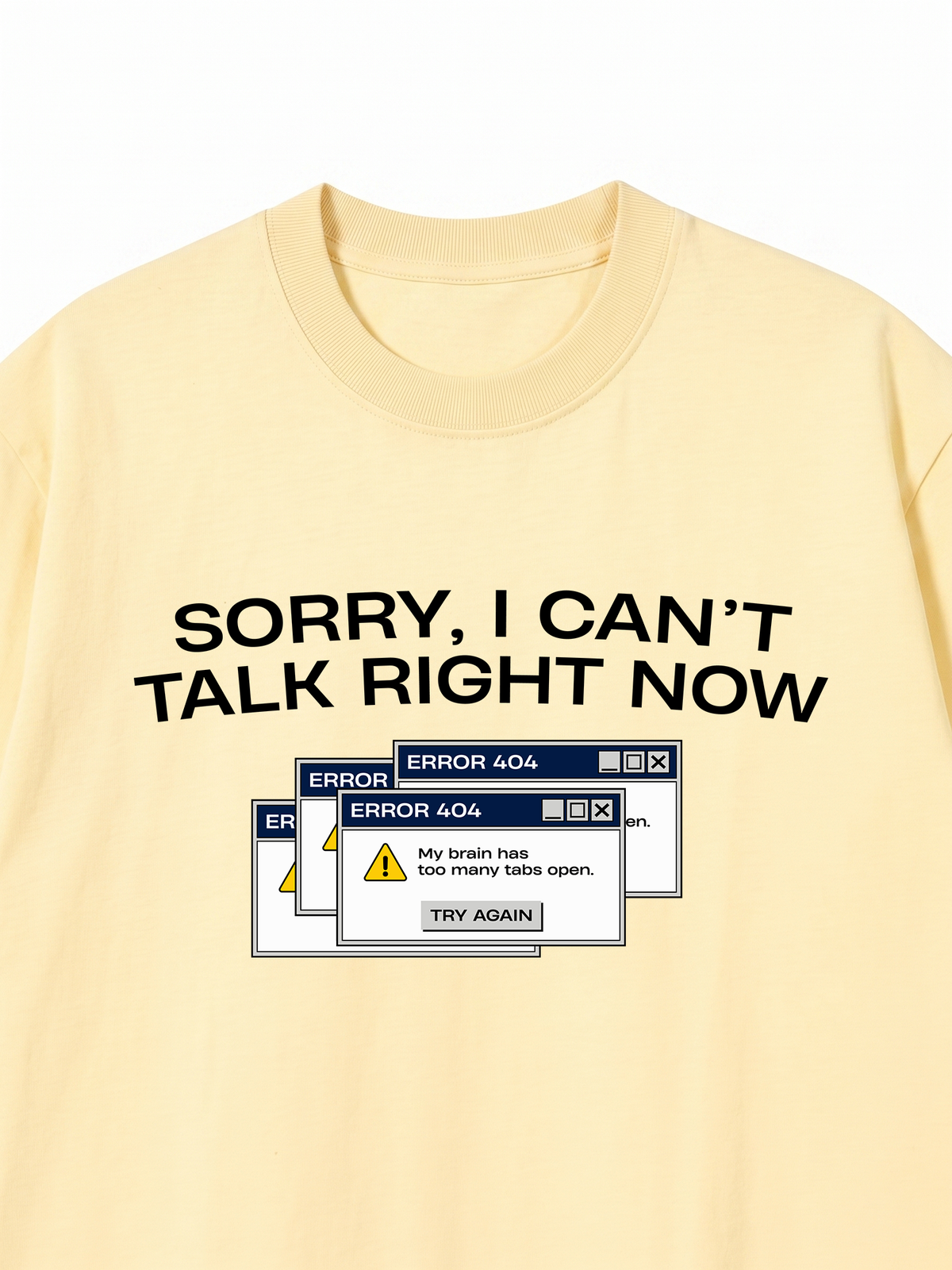 Áo Thun Relaxed Fit I Can't Talk Right Now