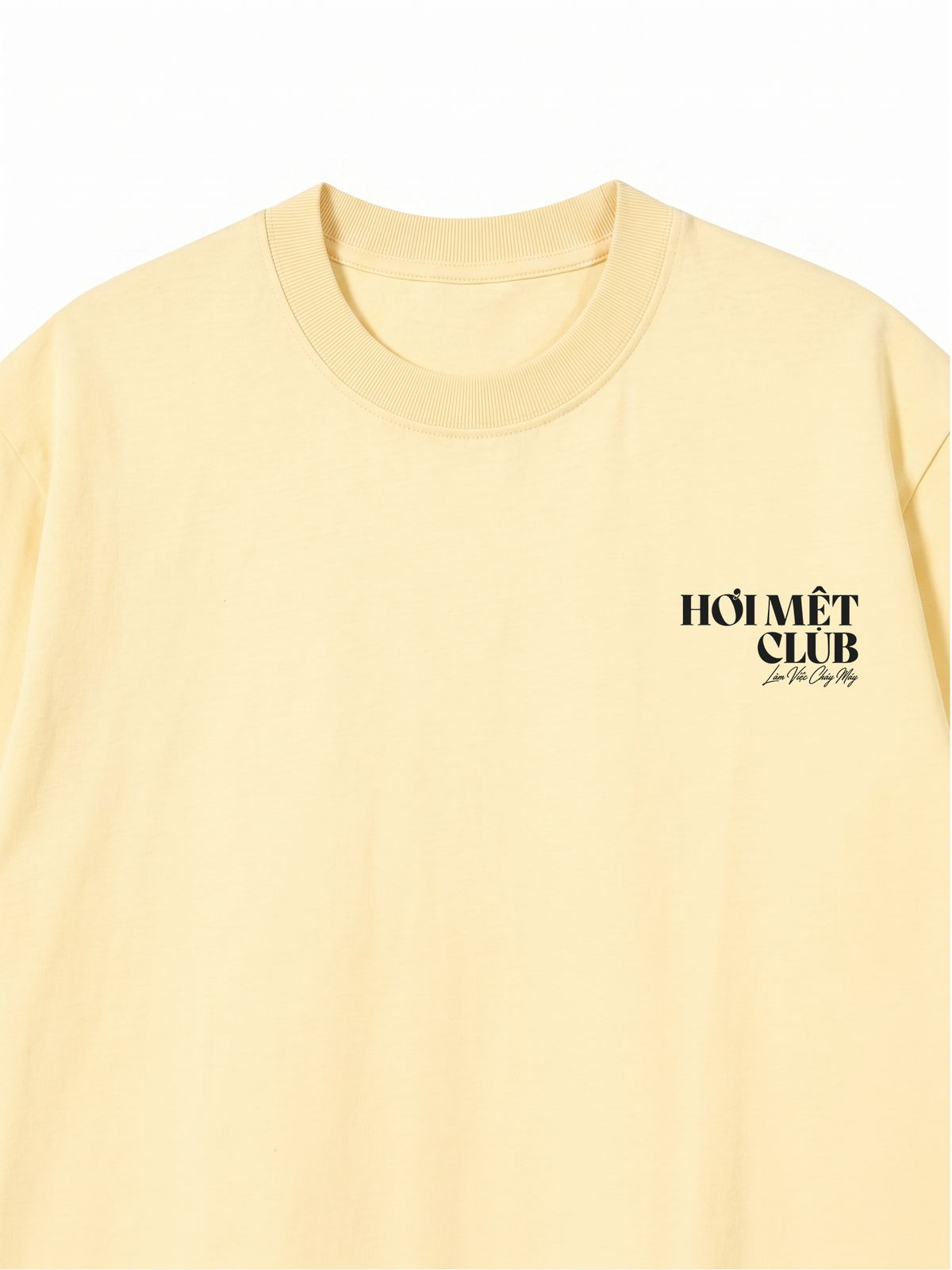 Áo Thun Relaxed Fit Làm Việc Cháy Máy
