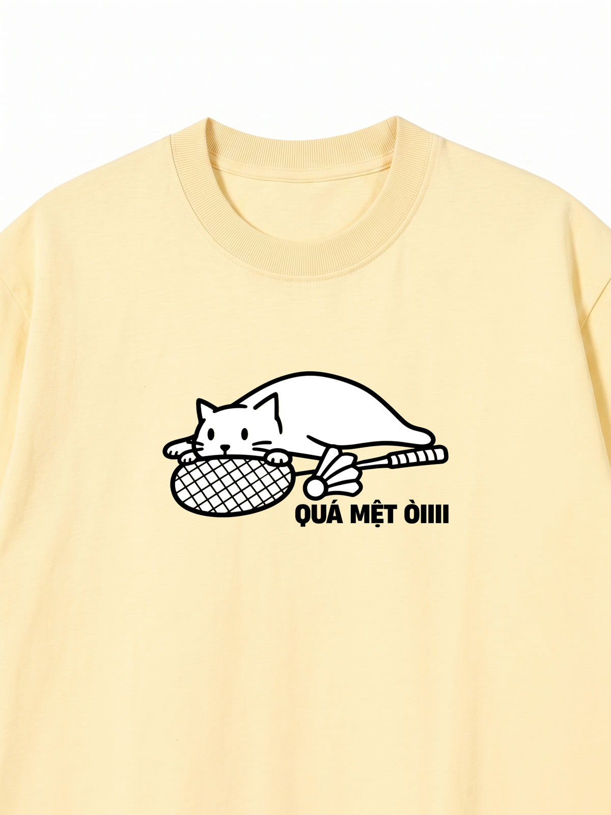 Áo Thun Relaxed Fit Quá Mệt Òiii