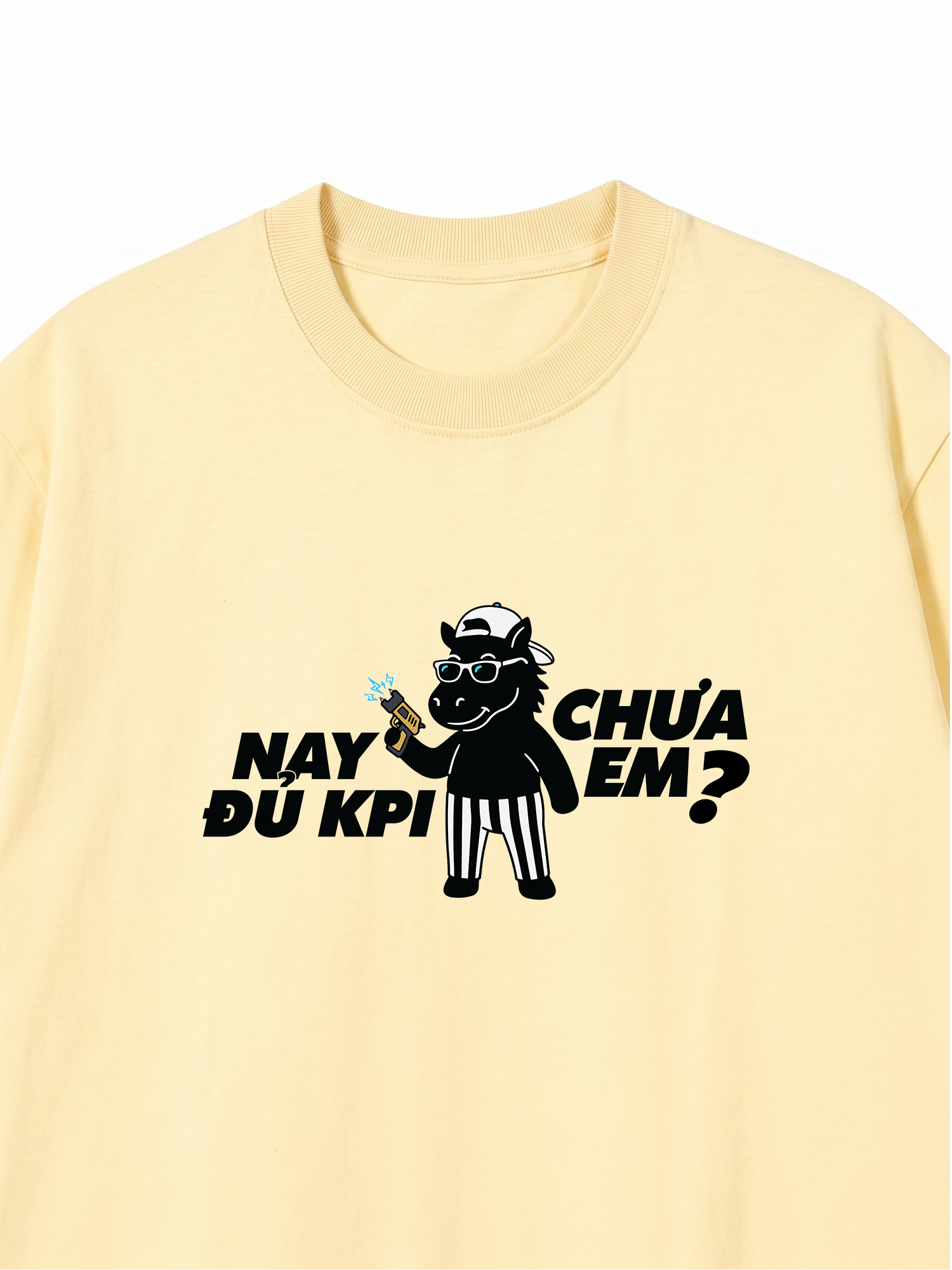Áo Thun Relaxed Fit Chích Điện Nó Đi Sếp