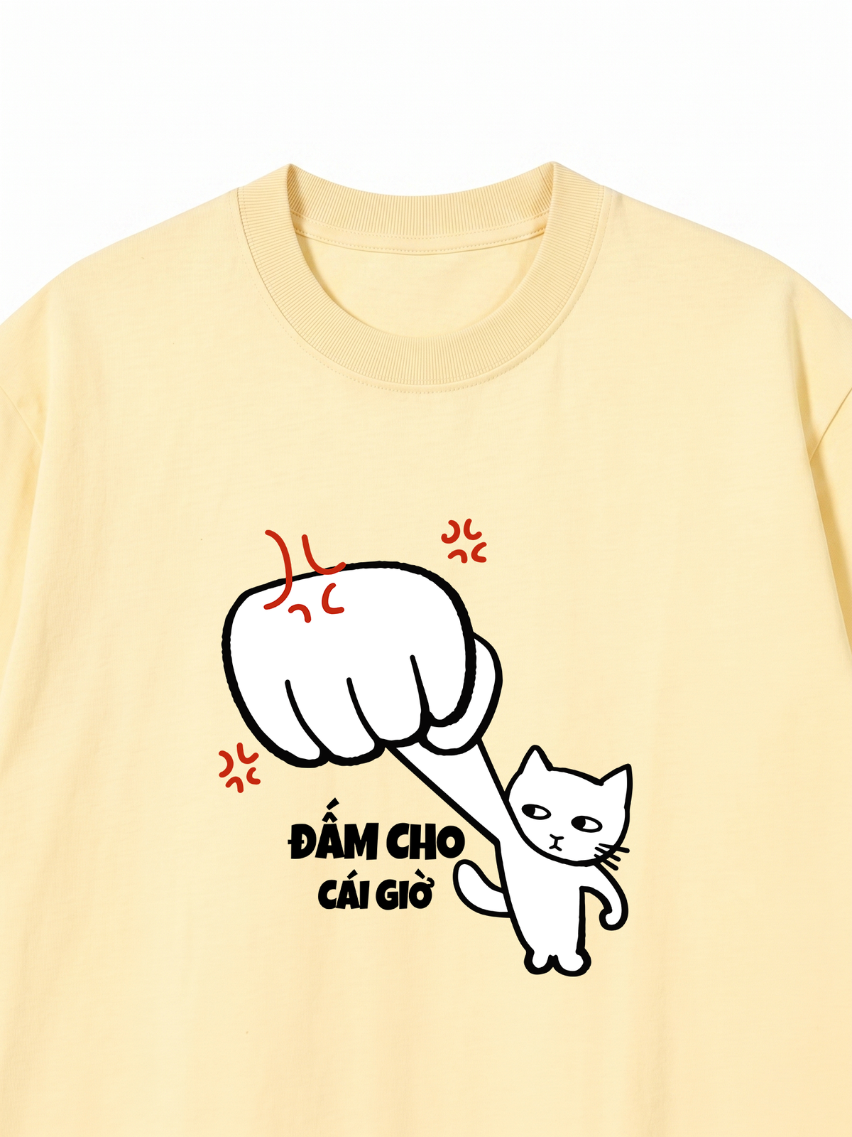 Áo Thun Relaxed Fit Đấm Cho Cái Giờ