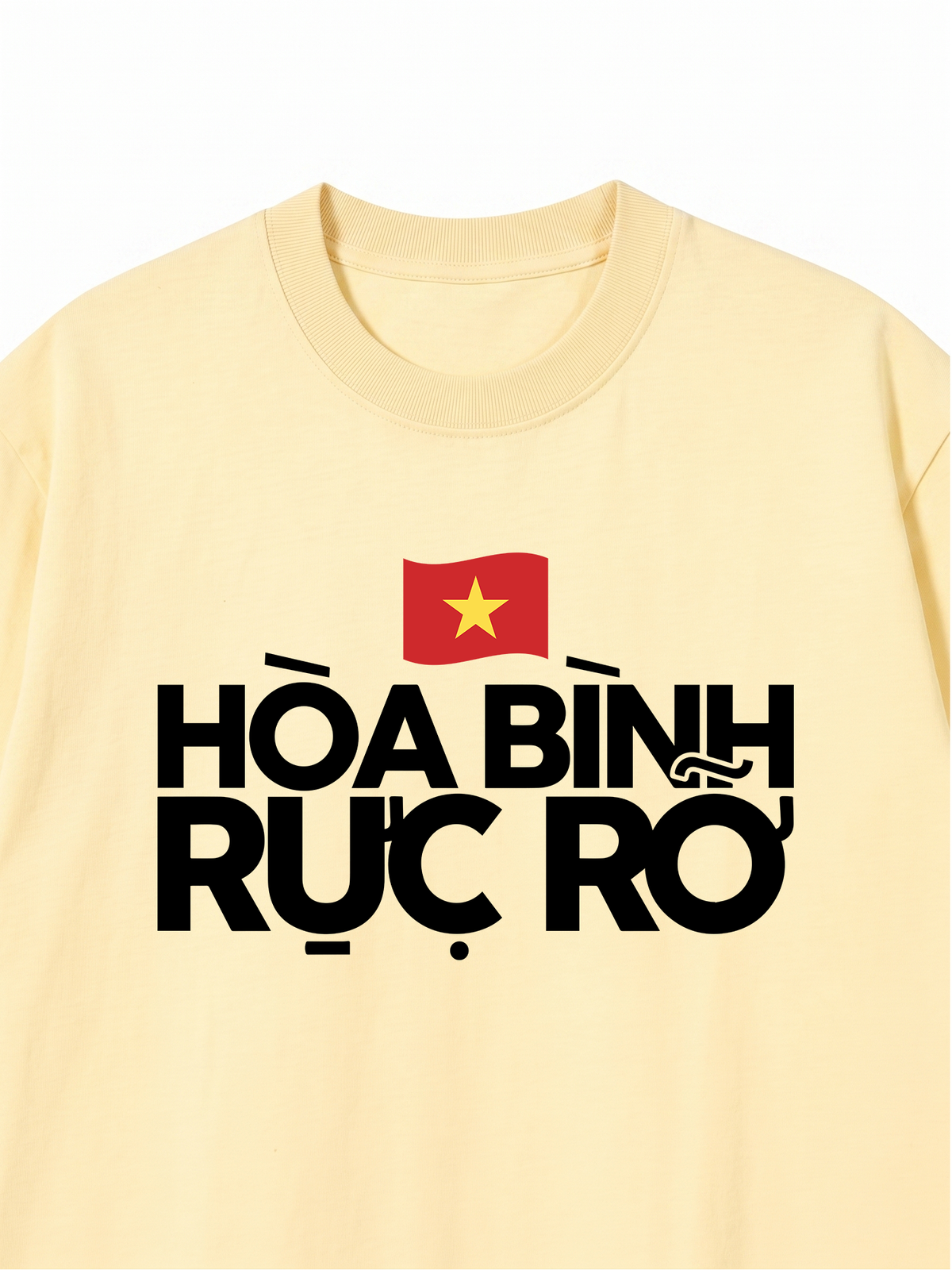 Áo Thun Relaxed Fit Hòa Bình Rực Rỡ