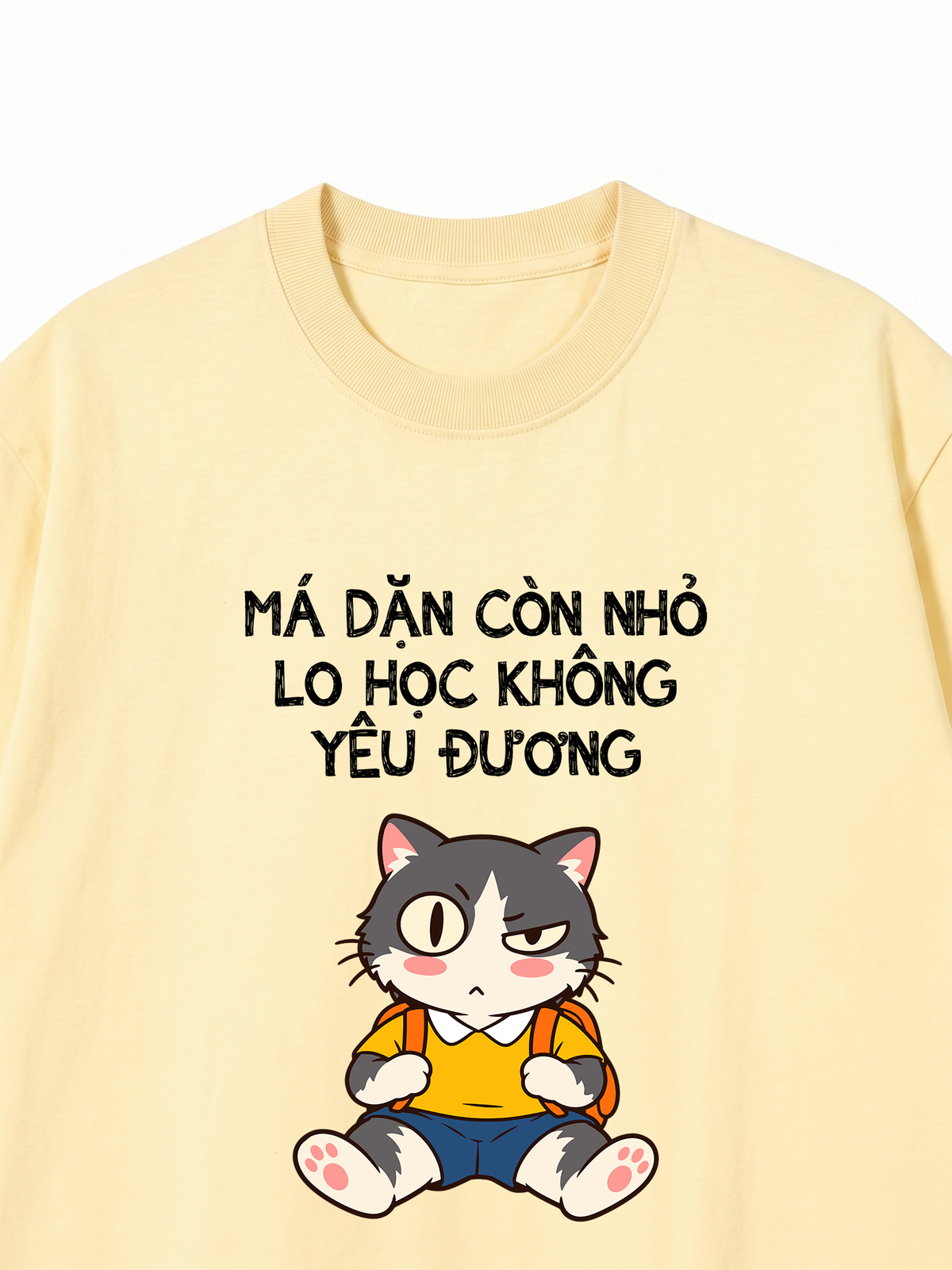 Áo Thun Relaxed Fit Còn Nhỏ Lo Học