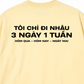 Áo Thun Relaxed Fit Nhậu 3 Ngày 1 Tuần