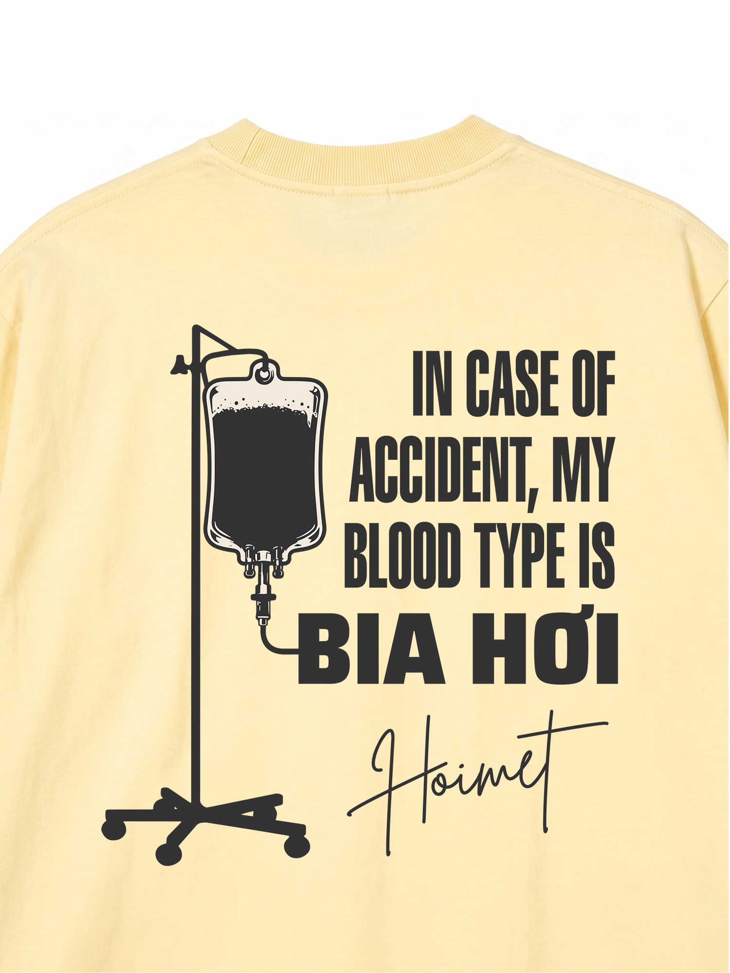 Áo Thun Relaxed Fit Blood Type Is Bia Hơi