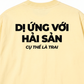 Áo Thun Relaxed Fit Dị Ứng Với Hải Sản