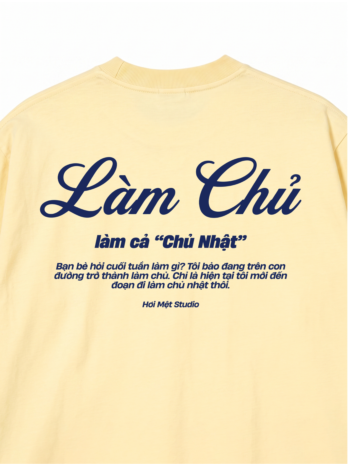 Áo Thun Relaxed Fit Làm Cả Chủ Nhật