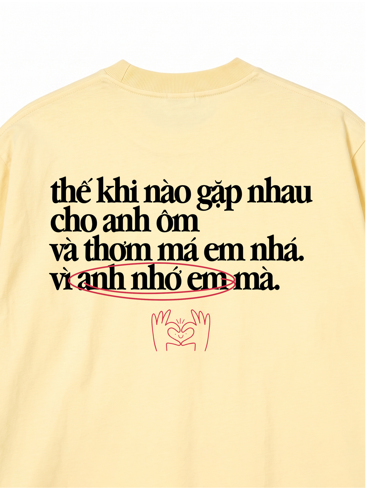 Áo Thun Relaxed Fit Anh Nhớ Em
