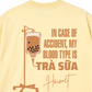 Áo Thun Relaxed Fit Blood Type Is Trà Sữa