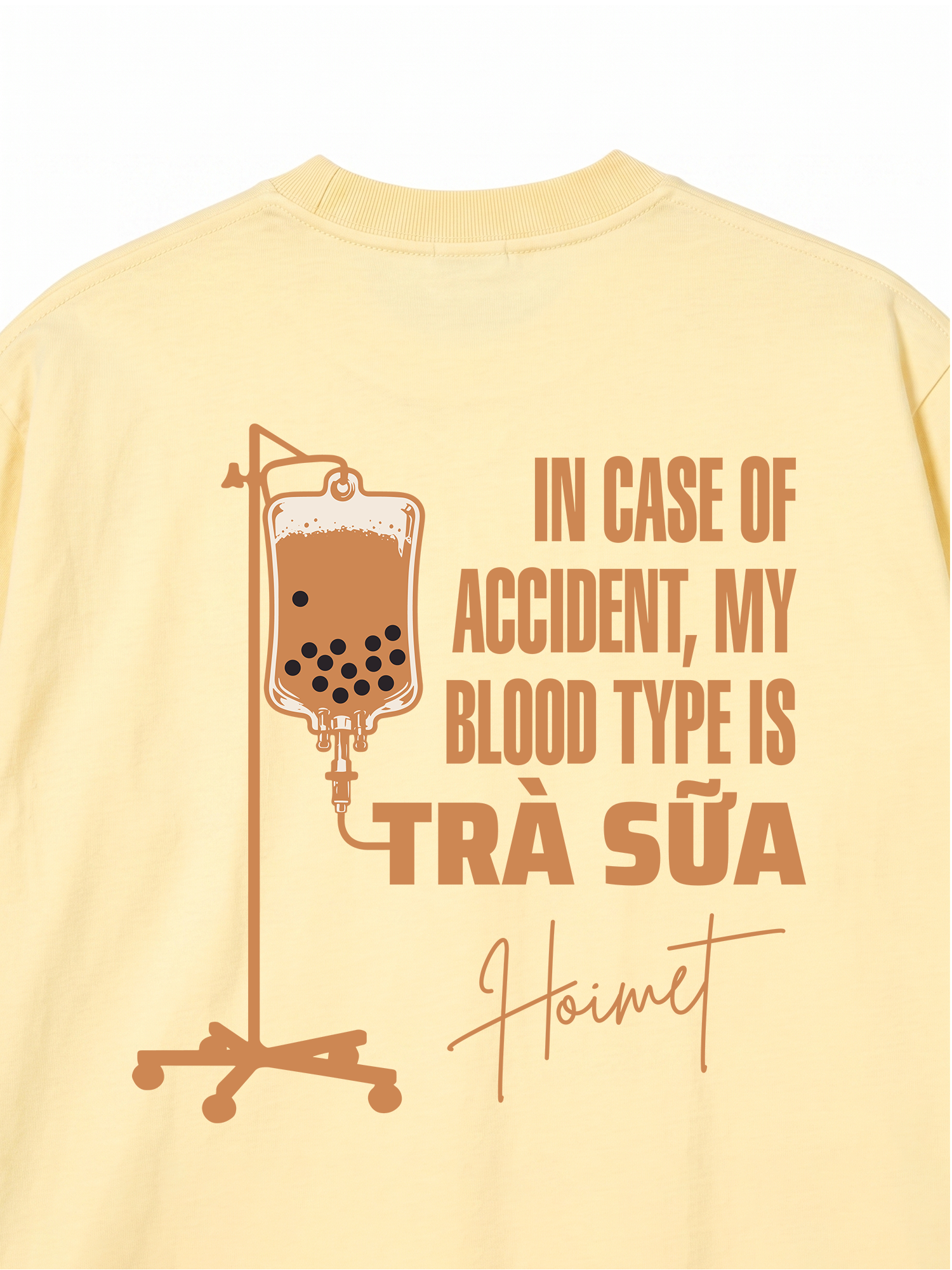 Áo Thun Relaxed Fit Blood Type Is Trà Sữa