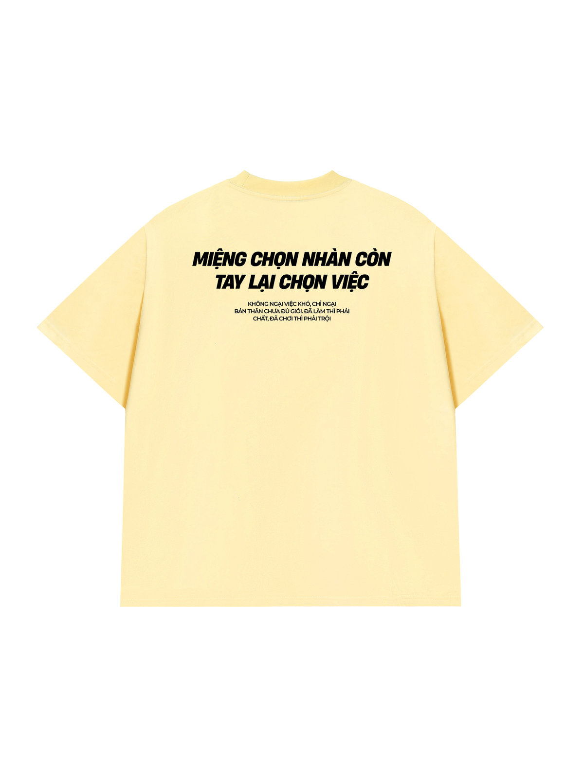 Áo Thun Relaxed Fit Miệng Chọn Nhàn Tay Chọn Việc