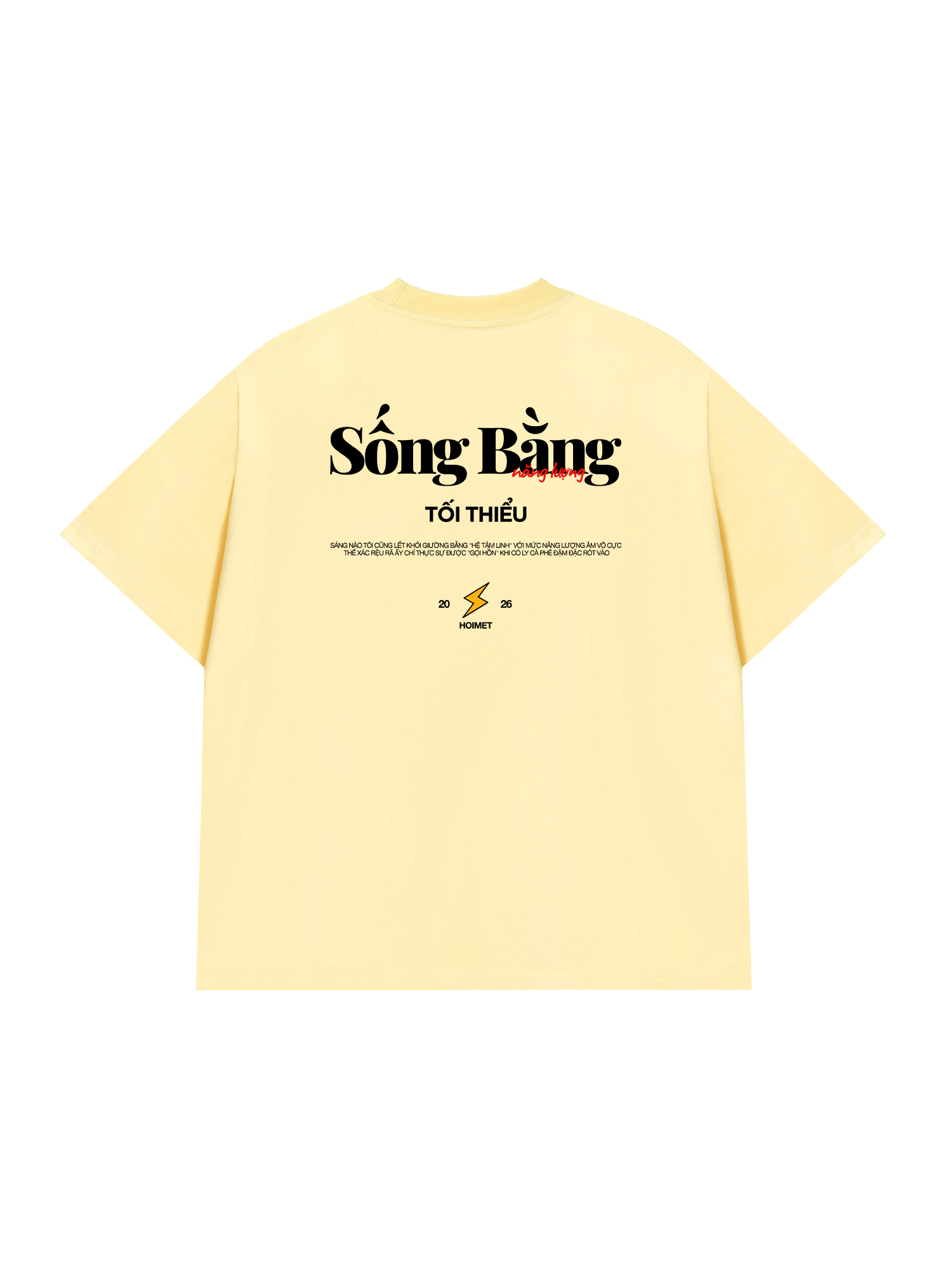 Áo Thun Relaxed Fit Sống Bằng Năng Lượng Tối Thiểu